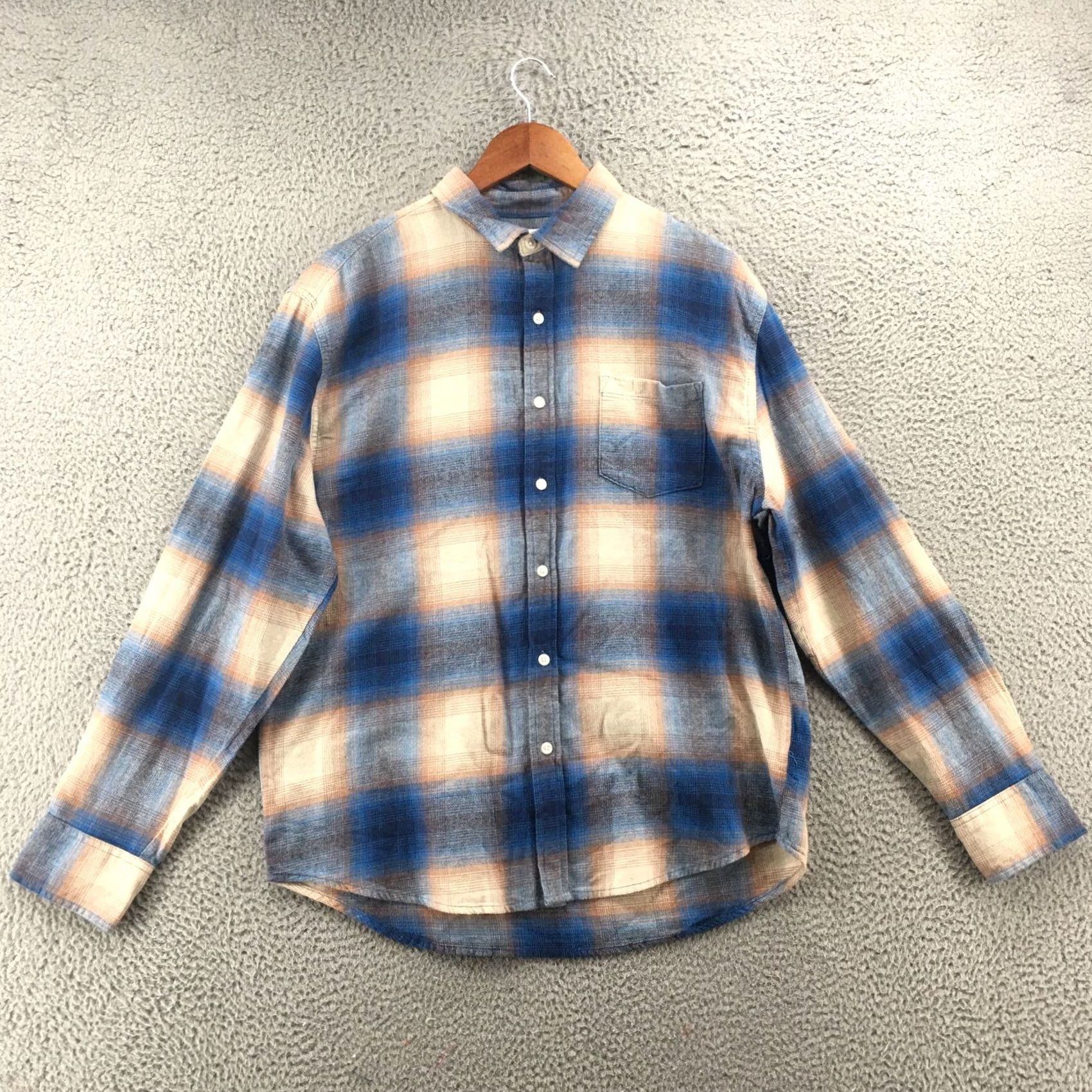 Vintage Nike AZ Arizona Button-Up Long Sleeve Shirt Mens M Blue Plaid Collar Pocket Cotton Shirt Size US M / EU 48-50 / 2 - 2 Thumbnail