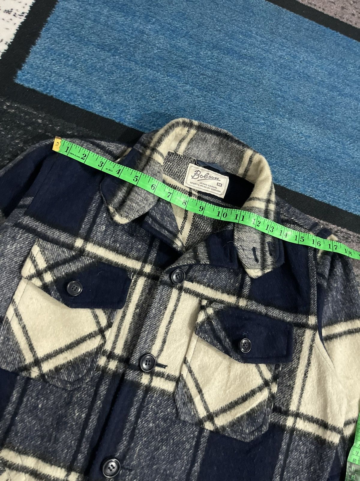 Vintage Vintage Bobson Button Plaid Wool Jacket Size US M / EU 48-50 / 2 - 15 Thumbnail