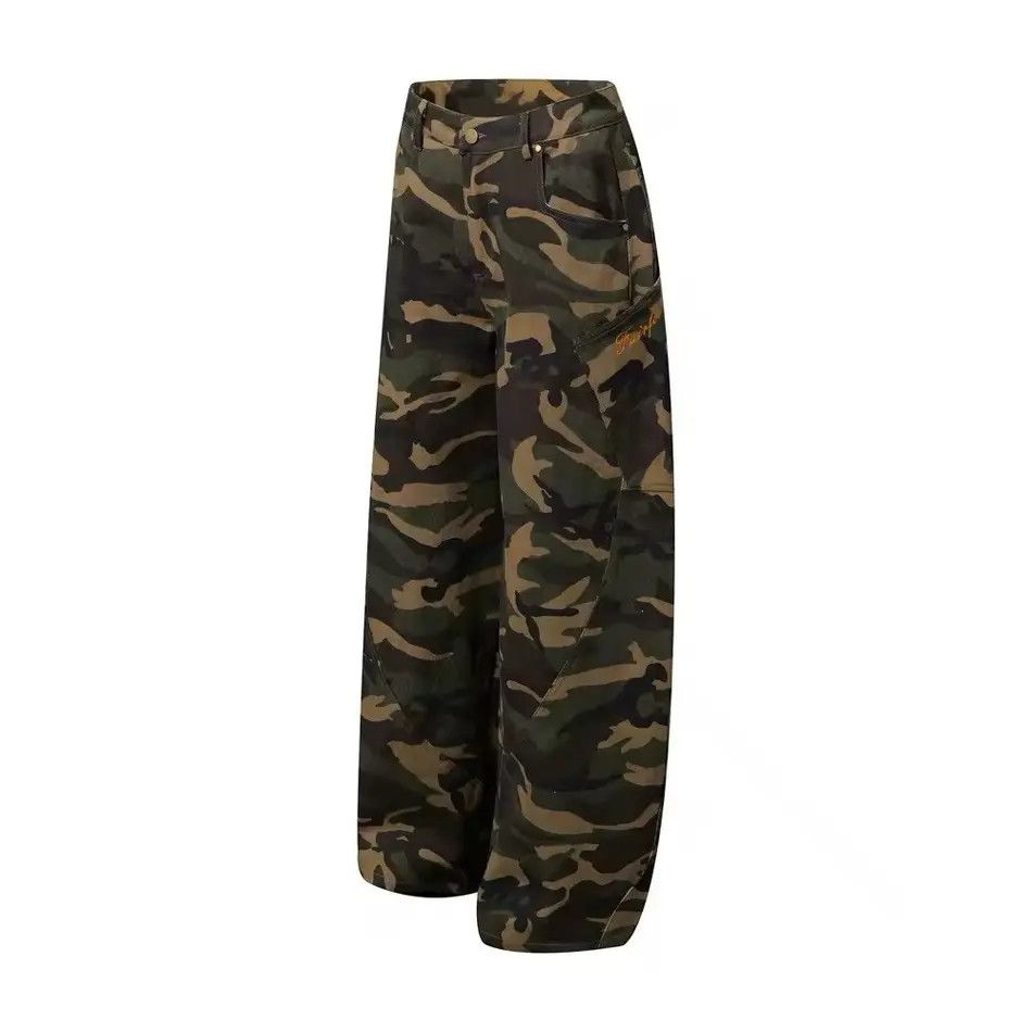 Japanese Brand Camouflage Baggy Streetwear Loose Wide Leg Pants Size US 32 / EU 48 - 4 Thumbnail