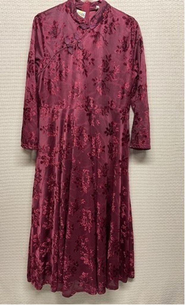 Other Dajia Velvet Chinese Qipao Cheongsam Midi Dress Women Size M Size M / US 6-8 / IT 42-44 - 9 Thumbnail