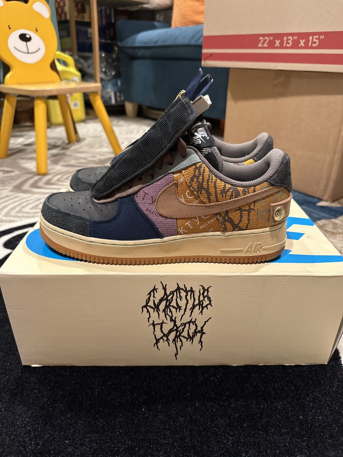 Pre-owned Nike X Travis Scott Air Force 1 ‘cactus Jack' Shoes