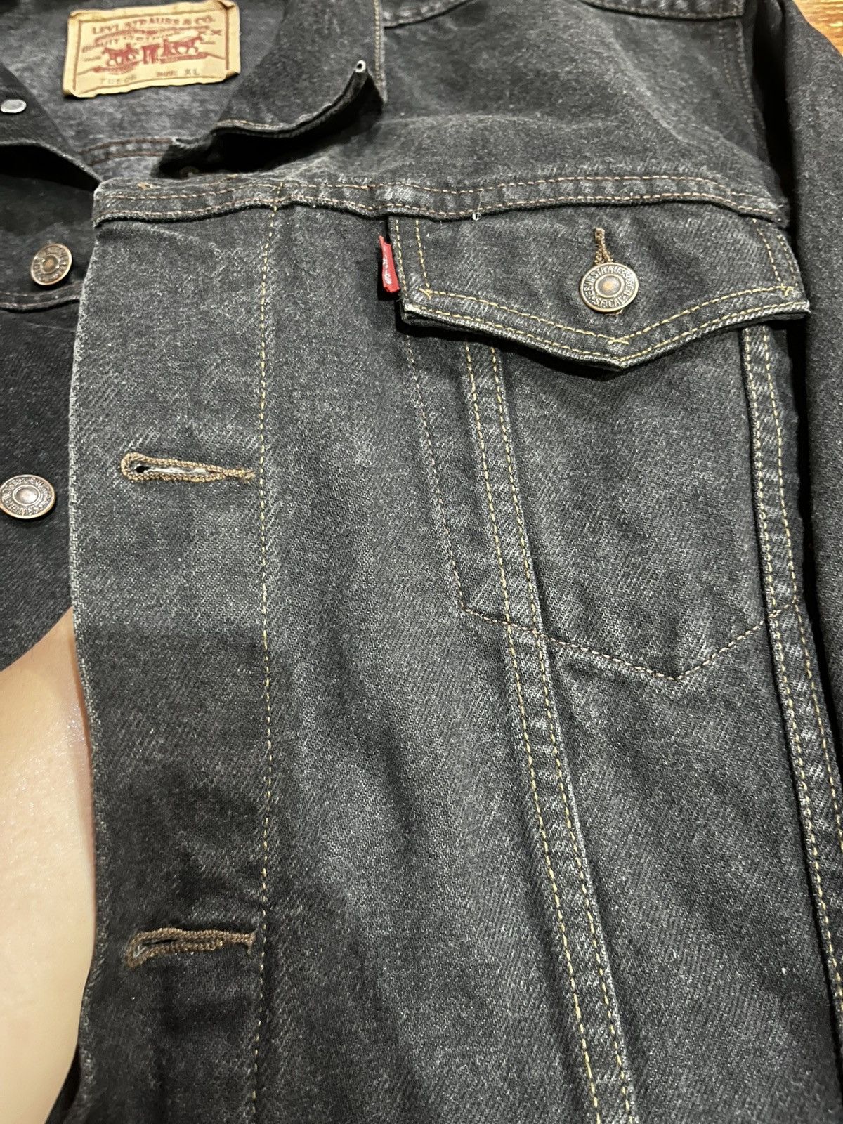 Levi's Vintage Levi’s 80’s 7506 Black Jacket Size US XL / EU 56 / 4 - 6 Thumbnail