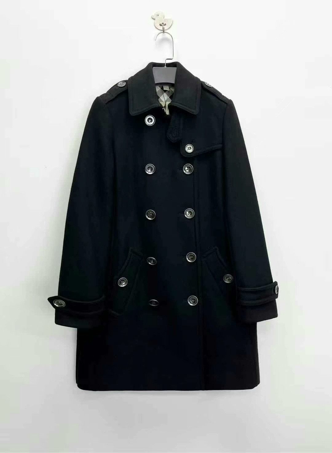 Burberry burberry black wool double-breasted coat Size XS / US 0-2 / IT 36-38 - 1 Thumbnail