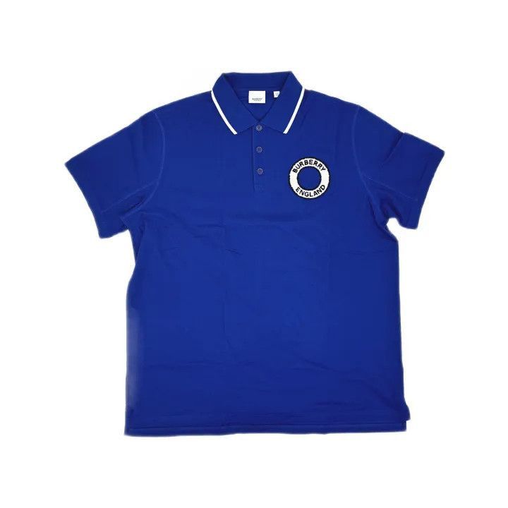 Burberry Burberry Burberry Cotton Blue Short Sleeve Polo Shirt-2507 Size US XXL / EU 58 / 5 - 2 Thumbnail