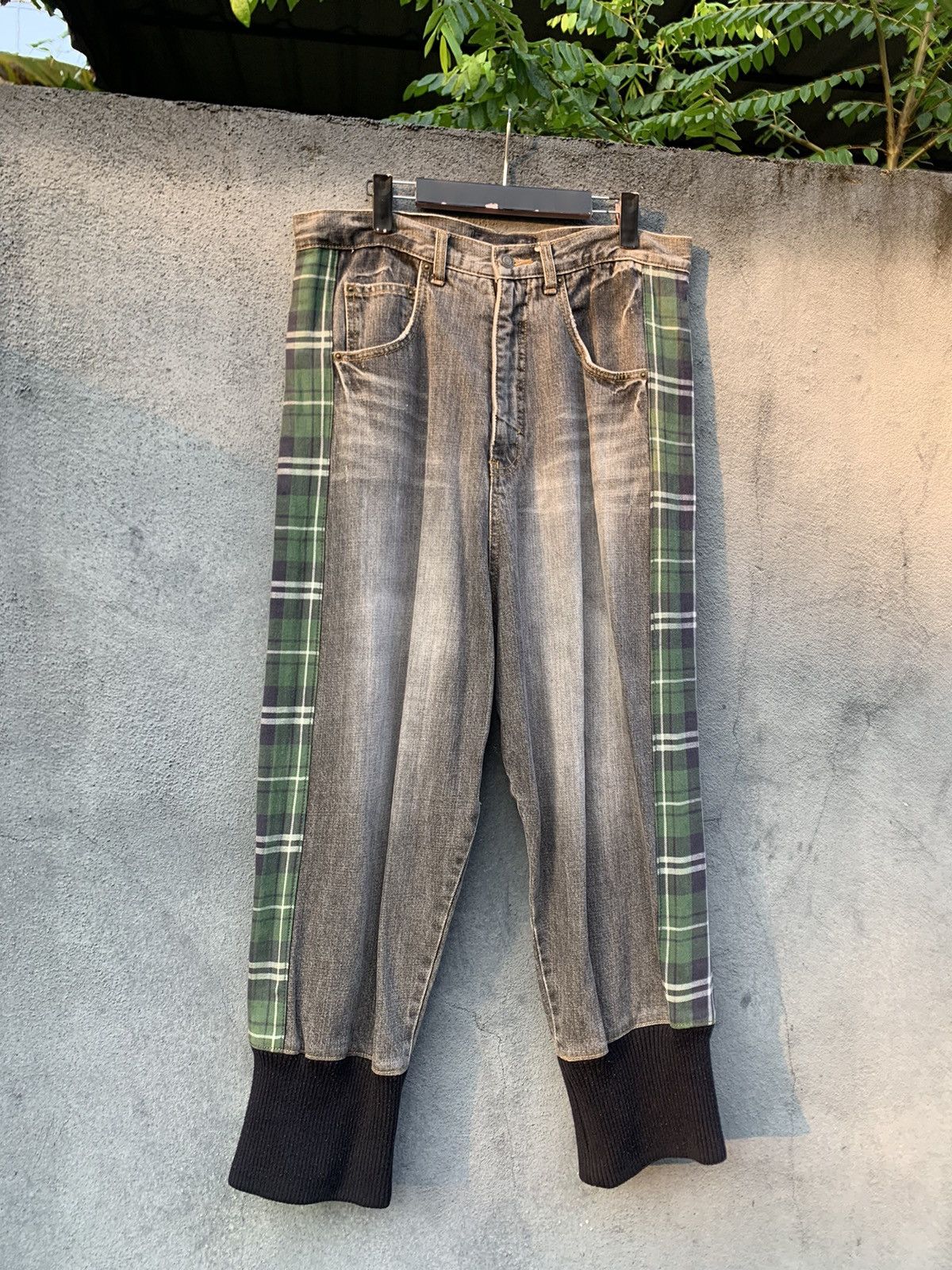 Vintage 👹Vintage Washed Faded Y2k Baggy Jogger Jeans Size US 32 / EU 48 - 7 Thumbnail