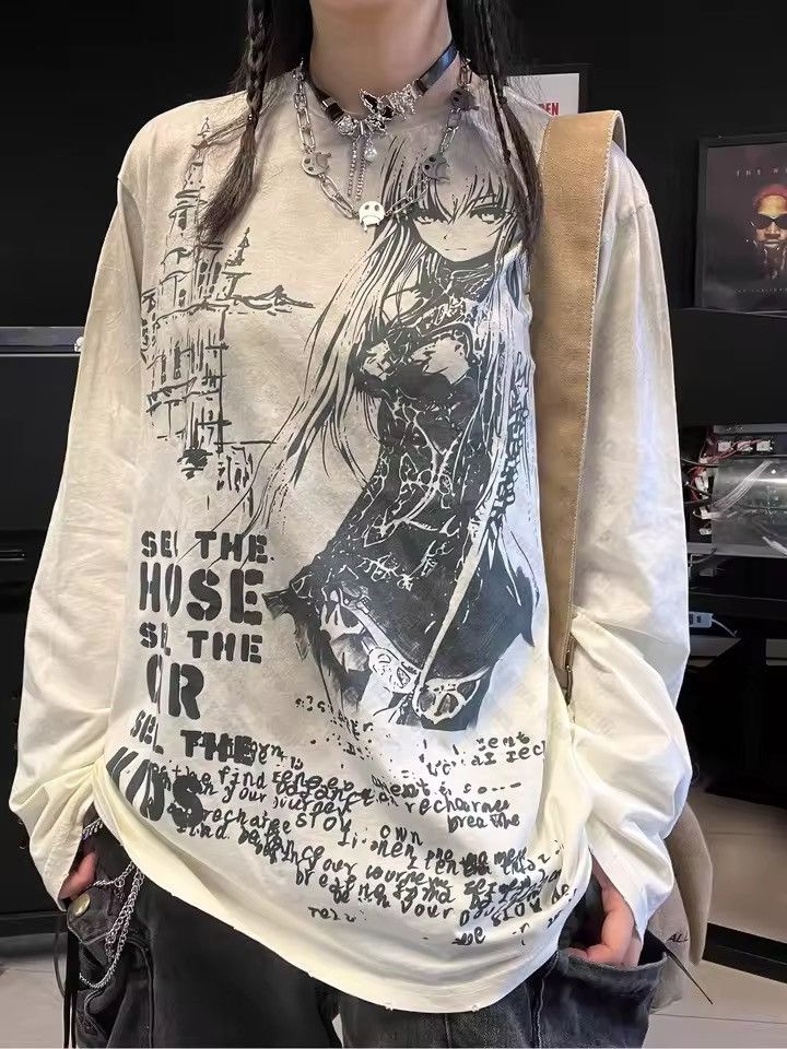 Japanese Brand Anime Graphic T Shirts Size US L / EU 52-54 / 3 - 2 Thumbnail