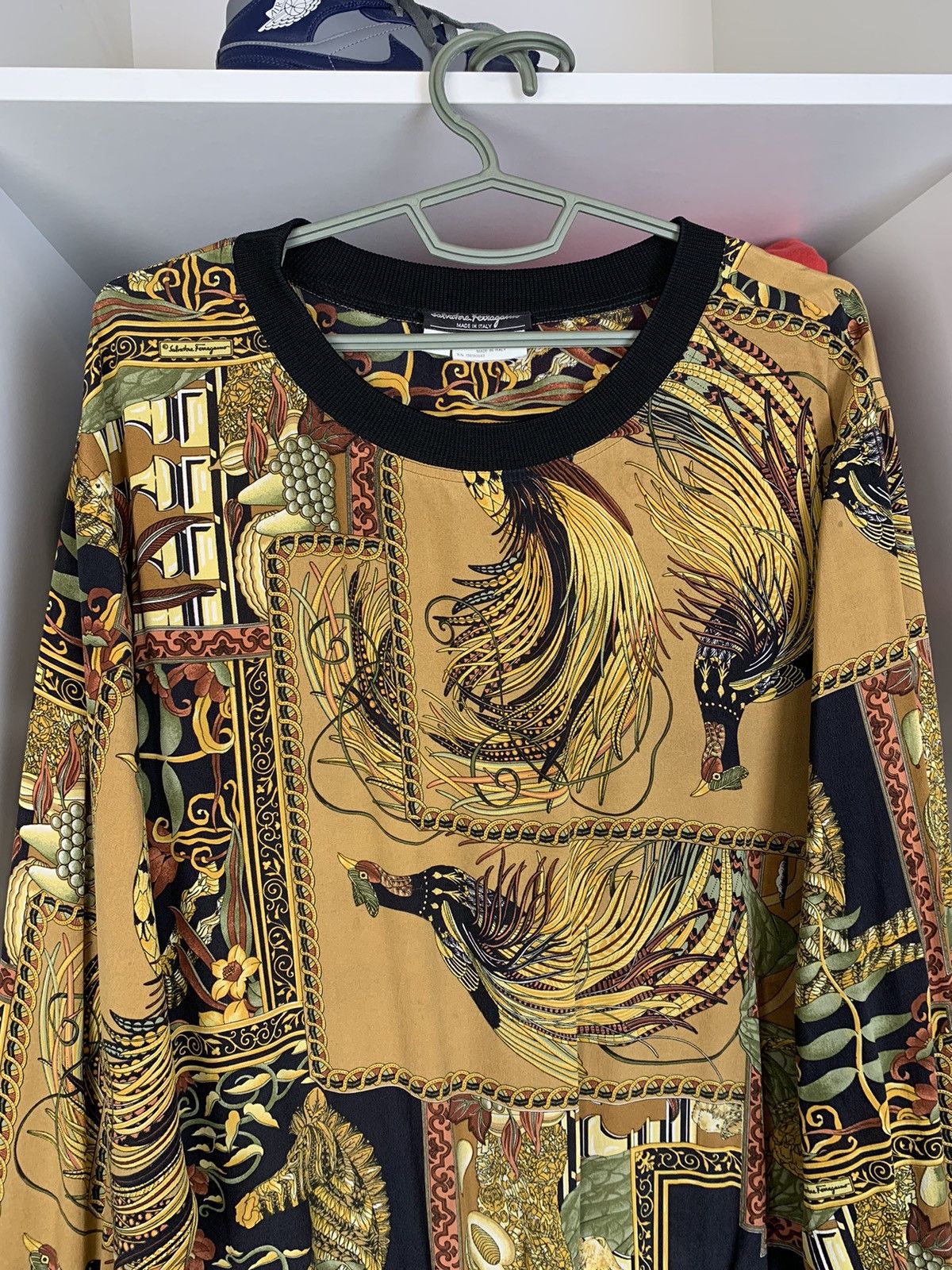 Salvatore Ferragamo × Vintage Vintage Salvatore Ferragamo Silk Blouse Size ONE SIZE - 2 Thumbnail