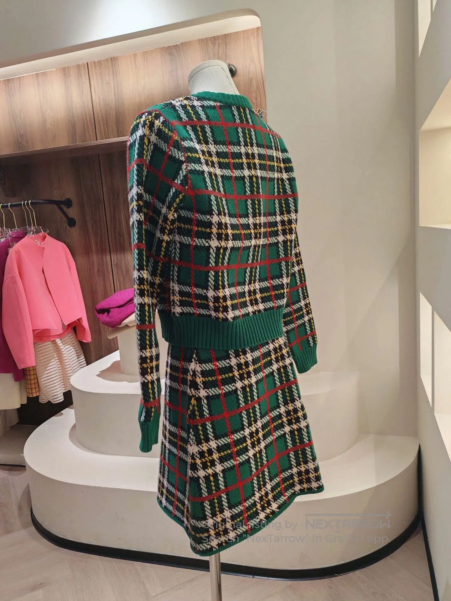 Miu Miu Miu Miu Plaid Knit Set. Size M / US 6-8 / IT 42-44 - 2 Thumbnail