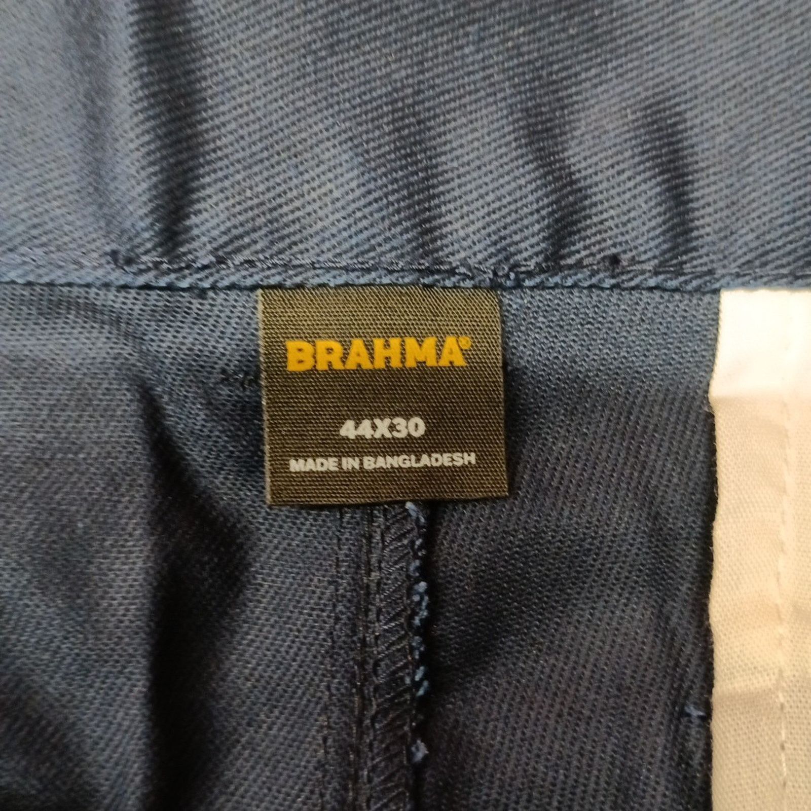 Other Brahma Mens Work Tough Pants Durable Size 44x30 Blue Relaxed Size US 44 / EU 60 - 5 Thumbnail