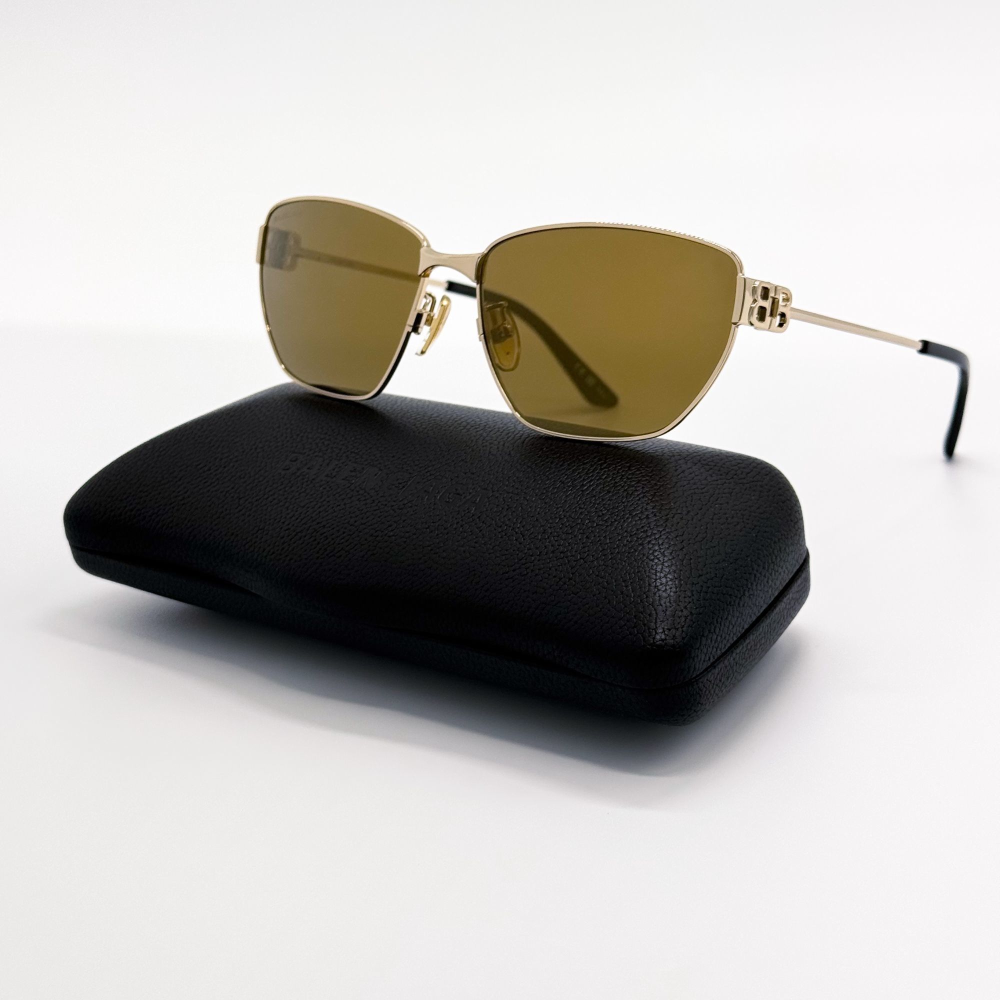 Balenciaga NEW BALENCIAGA BB0337SK 003 SUNGLASSES GOLD WOMEN EYEWEAR Size ONE SIZE - 1 Thumbnail