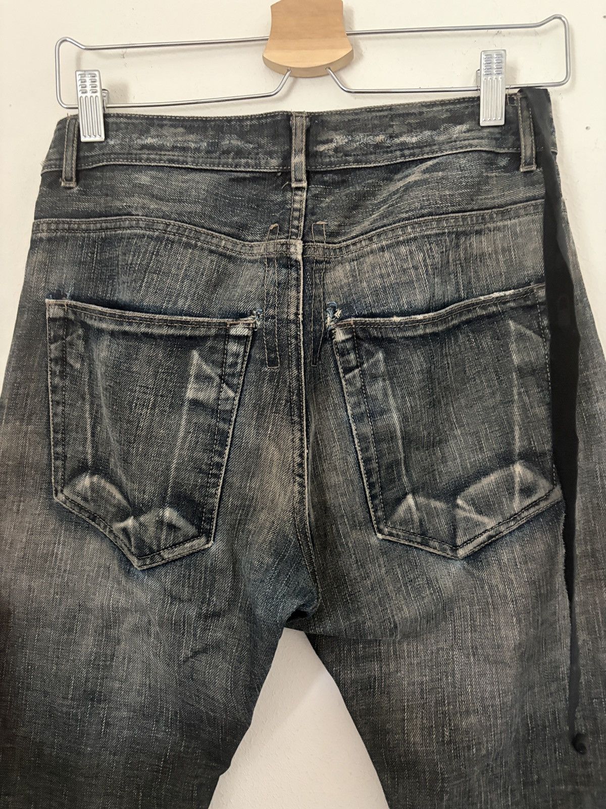 Rick Owens Drkshdw SS12 NASKA DETROIT DNA Dust Dark Mud Wash Blue Black Size US 28 / EU 44 - 2 Thumbnail