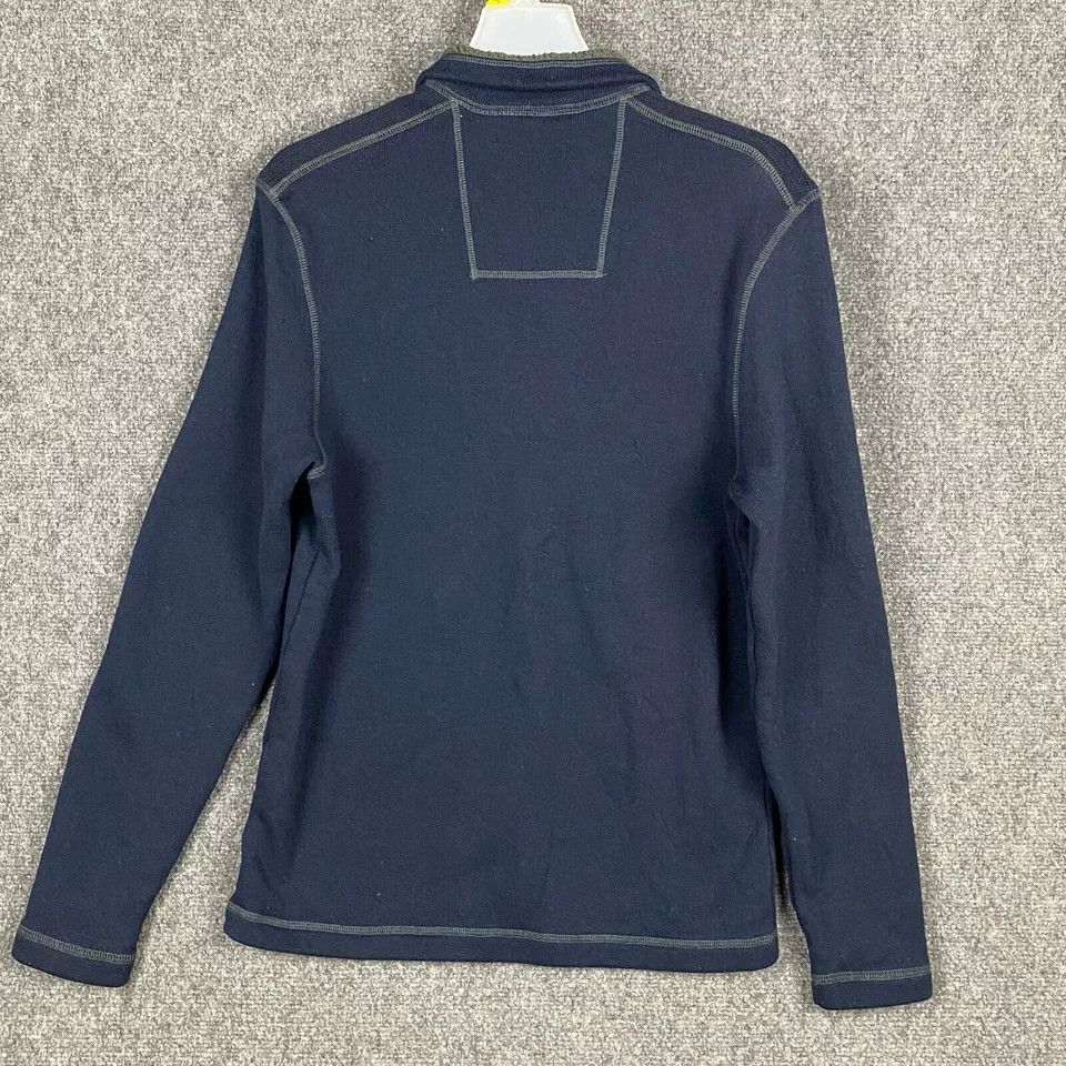 G.H. Bass & Co. G.H. Bass & Co 1/4 Zip Large Pullover Blue Men's Polyester L Size US L / EU 52-54 / 3 - 7 Thumbnail