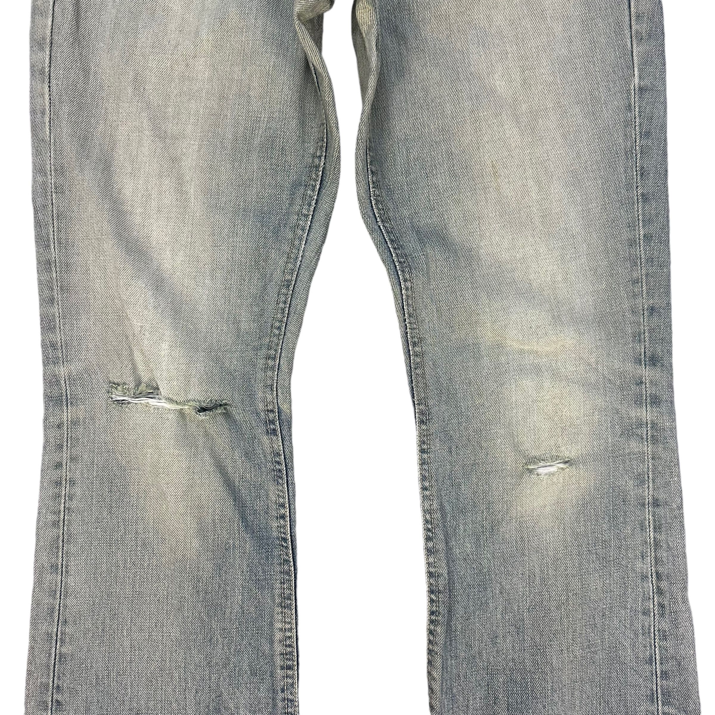 Edwin VIENUS JEANS EDWIN RUSTY DISTRESS FLARE JEANS #8865-032 Size 31" - 6 Thumbnail