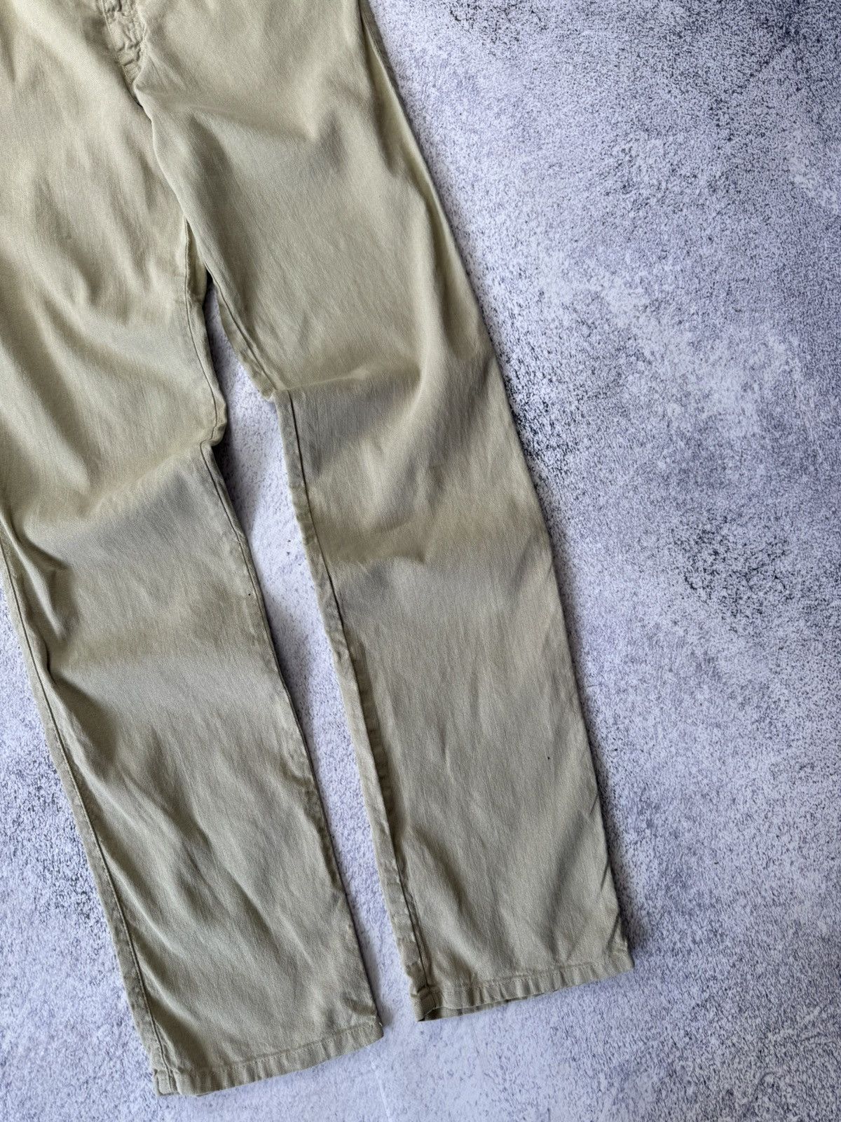 Armani Vintage Armani Jeans Linen Pants Metal Logo Old Money Size US 32 / EU 48 - 13 Thumbnail