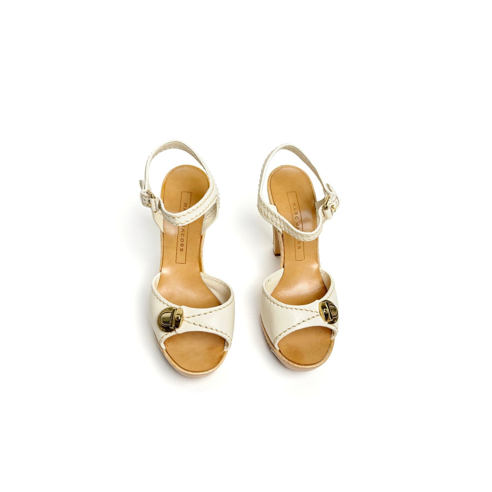 David Eden White Heels Size US 7 / IT 37 - 2 Thumbnail