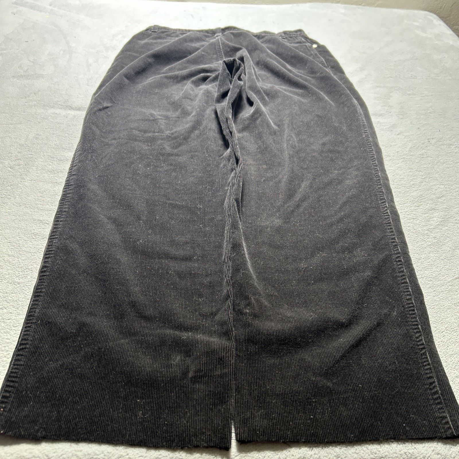 St. Johns Bay Y2k 2000s Beyond Baggy Corduroy Pant Women 10 31x27 Raw Wide Size 32" / US 10 / IT 46 - 2 Thumbnail