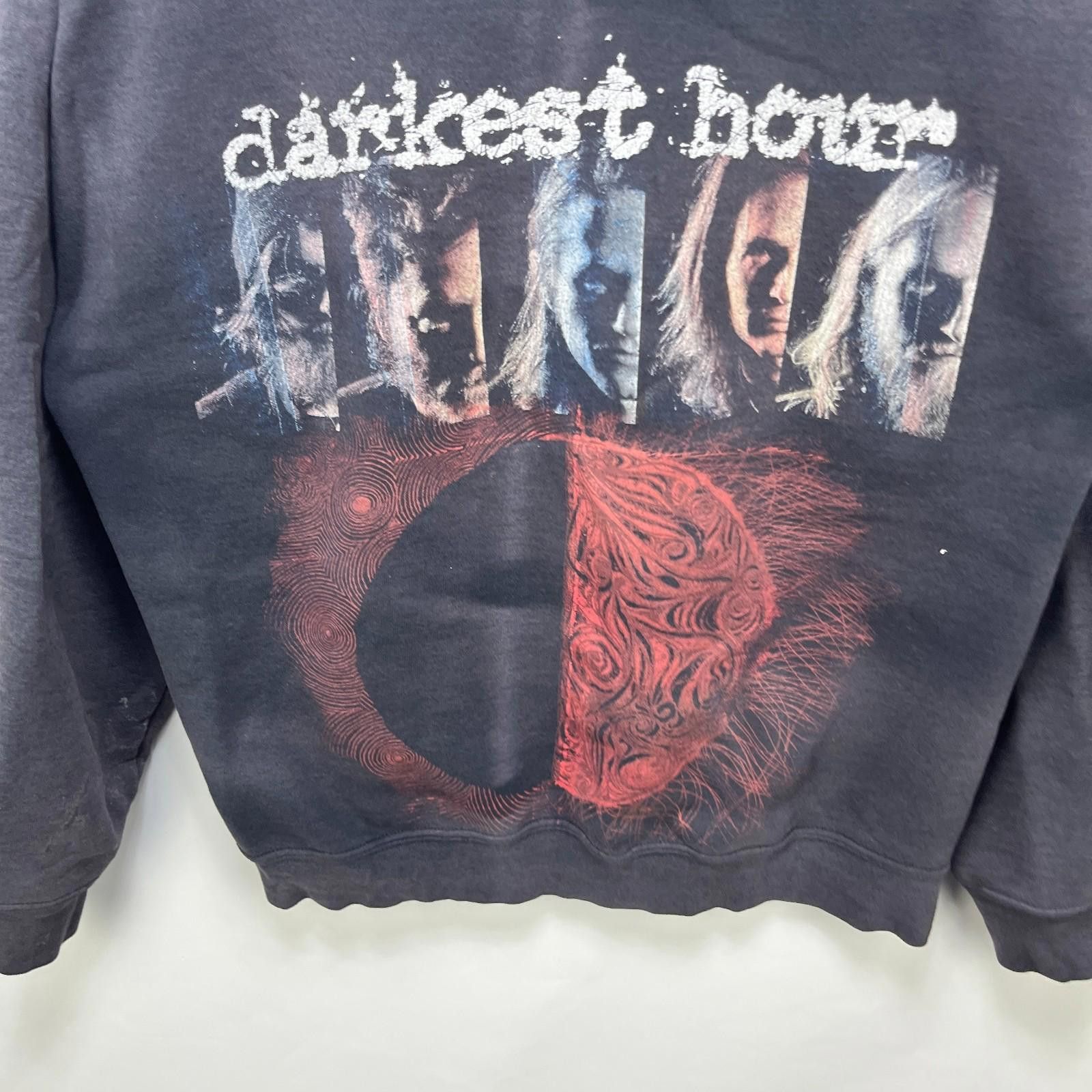 Gildan Vintage Darkest Hour Band Sun FadedcHoodie Medium Hardcore Size US M / EU 48-50 / 2 - 2 Thumbnail