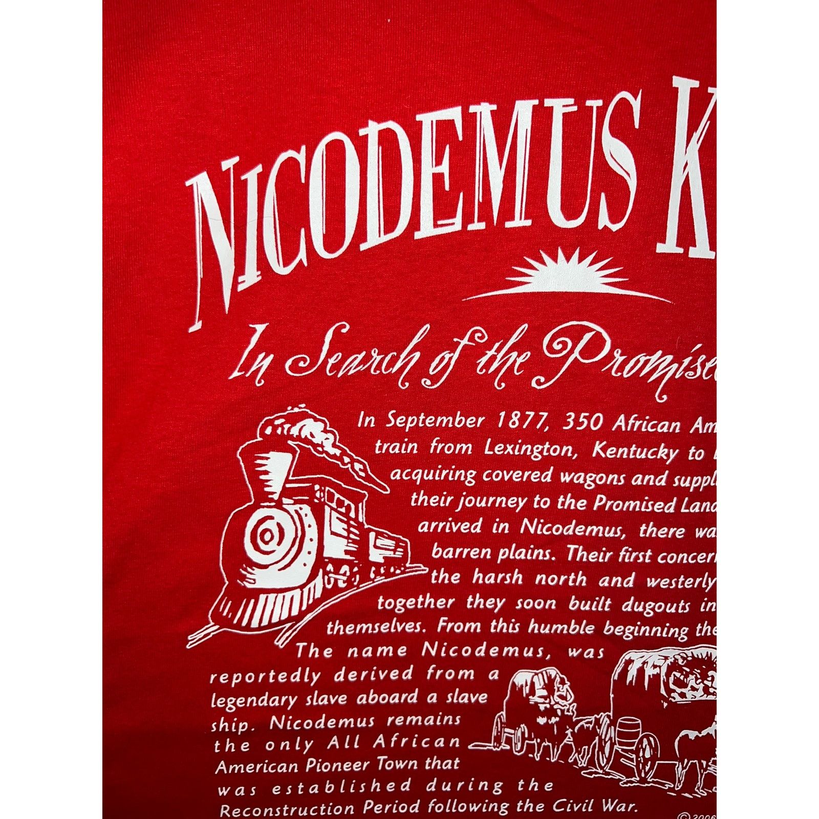Gildan Vintage Nicodemus Kansas Shirt Search Promised Land Tee VTG Size US XL / EU 56 / 4 - 2 Thumbnail