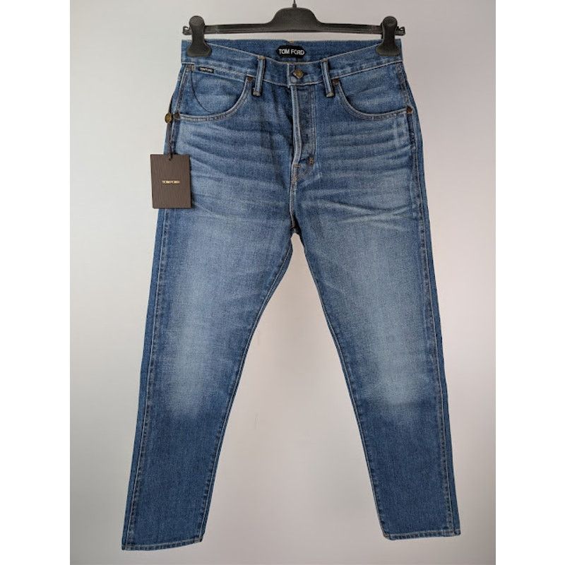 Tom Ford o1rshd1 Selvedge Tapered Denim Jeans in Blue Size US 30 / EU 46 - 2 Thumbnail