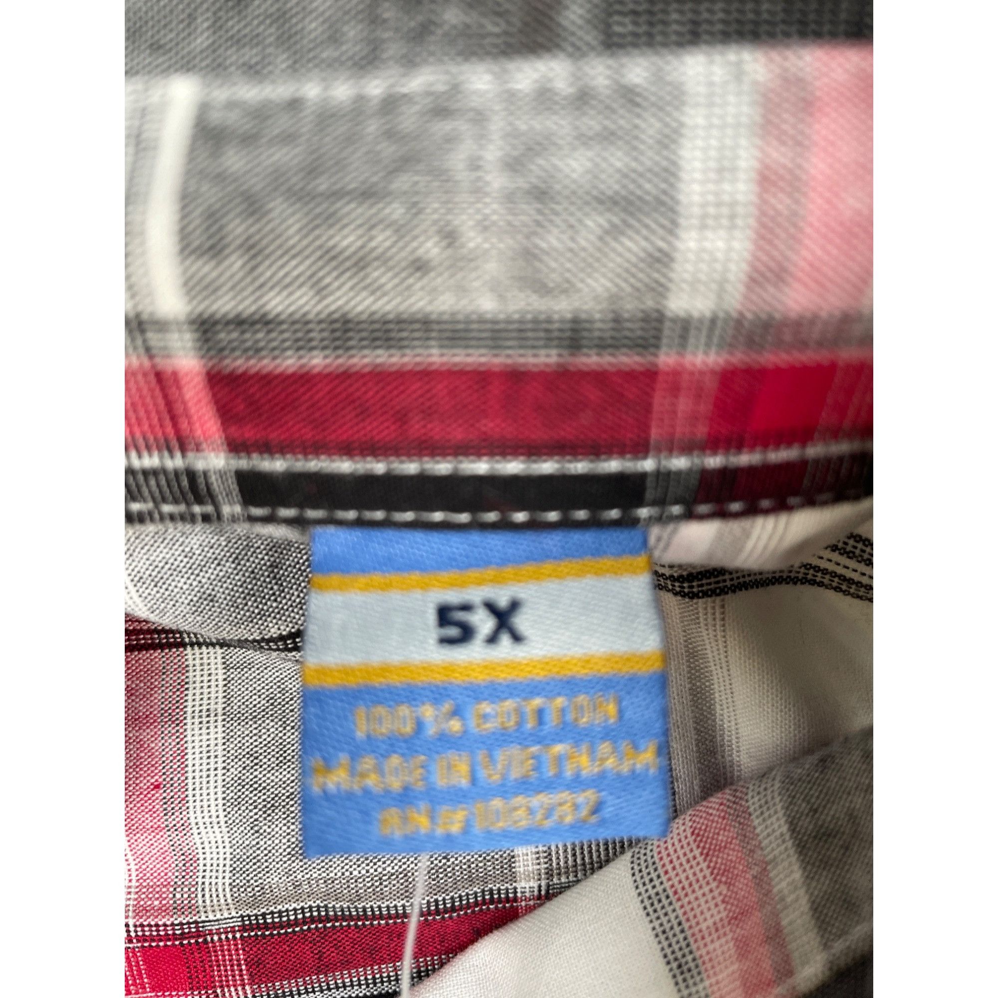 Other Raider Men's Red Multi Checkered Button Up Shirt Short Sleev Size US XXL / EU 58 / 5 - 5 Thumbnail