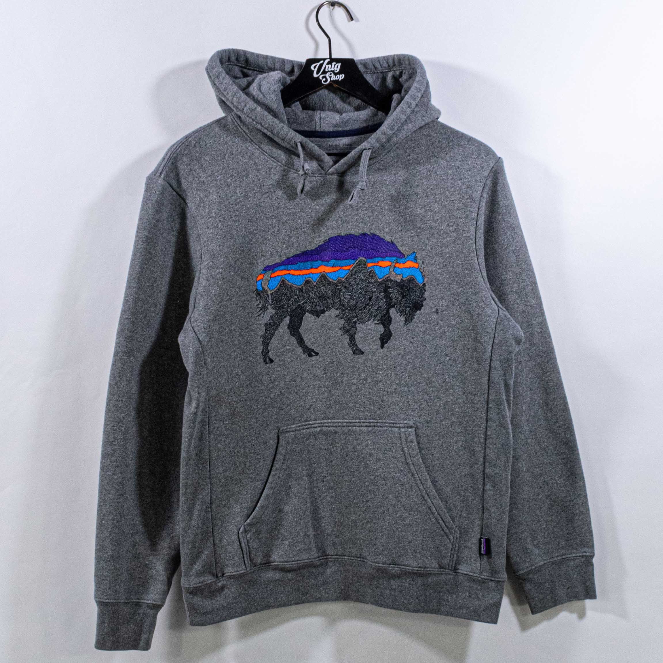 Patagonia Streetwear Vintage Patagonia Uprisal Logo Hoodie Sweatshirt Buffalo Bison Y2K Grailed