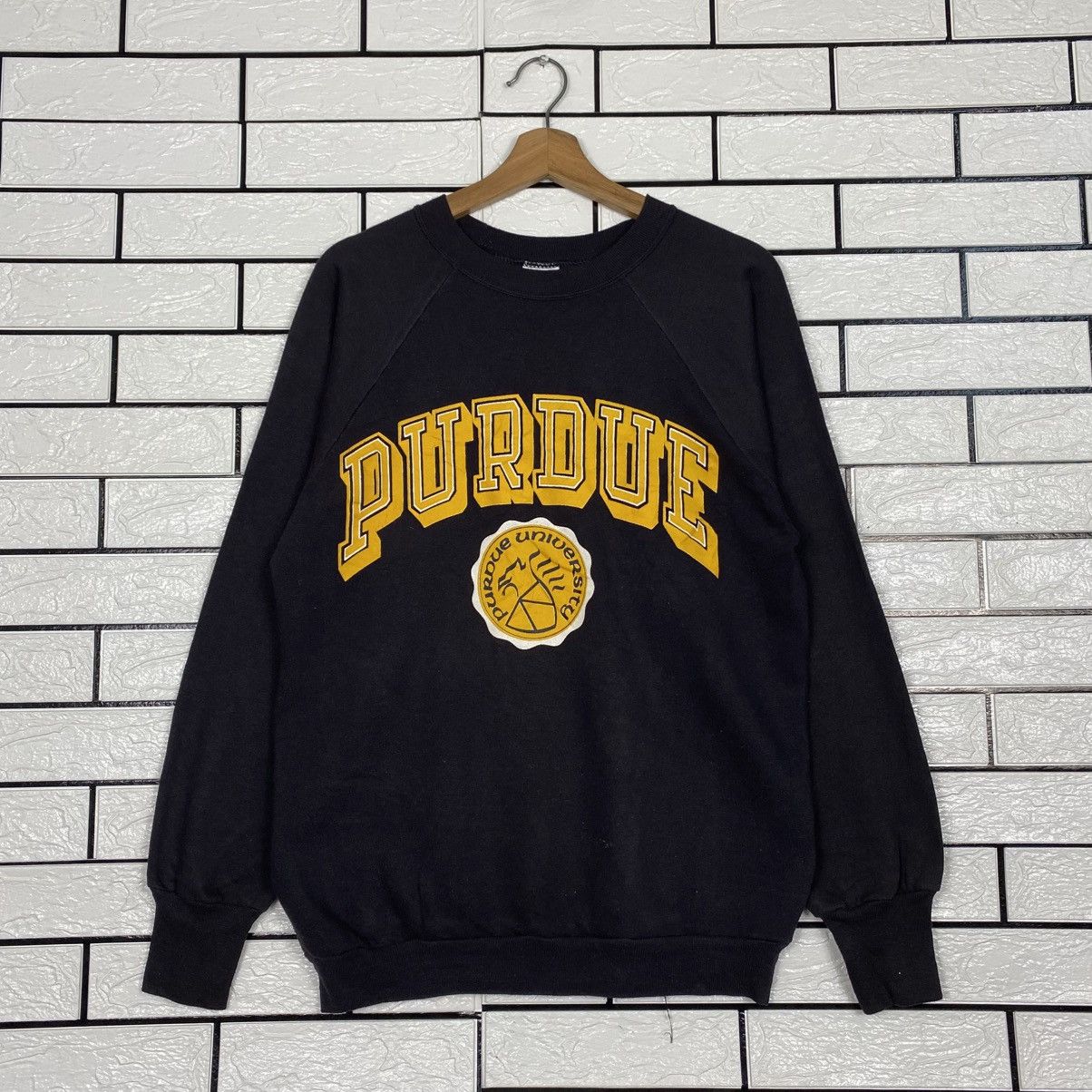 Vintage 📌Vintage Jumper Sweatshirt Signal USA Purdue University Size US L / EU 52-54 / 3 - 2 Thumbnail