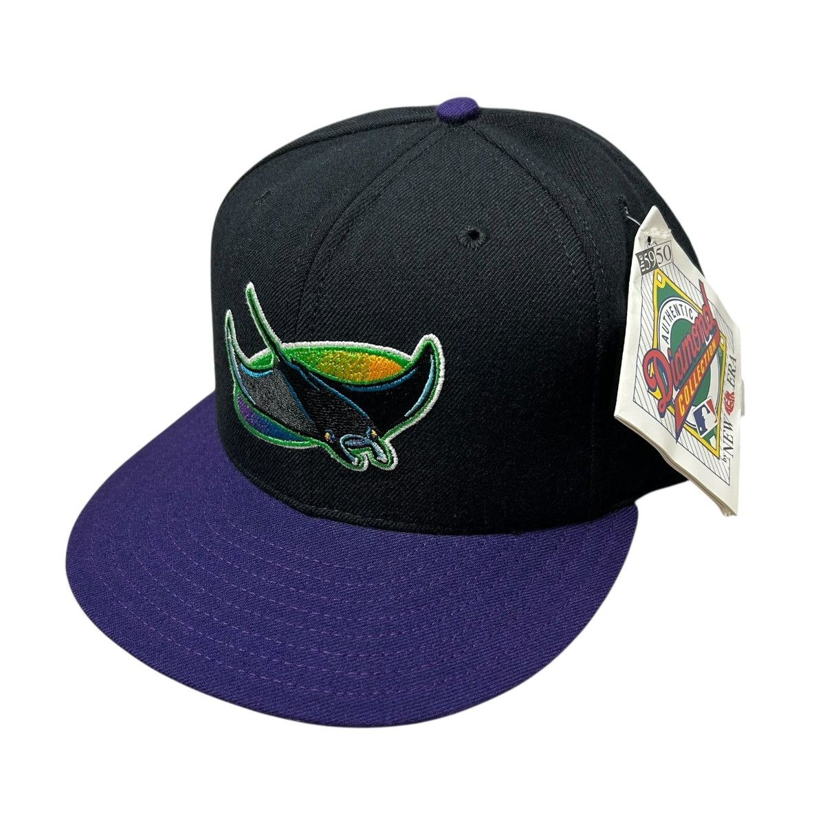 Other DEADSTOCK 90s TAMPA BAY DEVIL RAYS NEW ERA 5950 HAT Sz 7 1/2 Size ONE SIZE - 2 Thumbnail