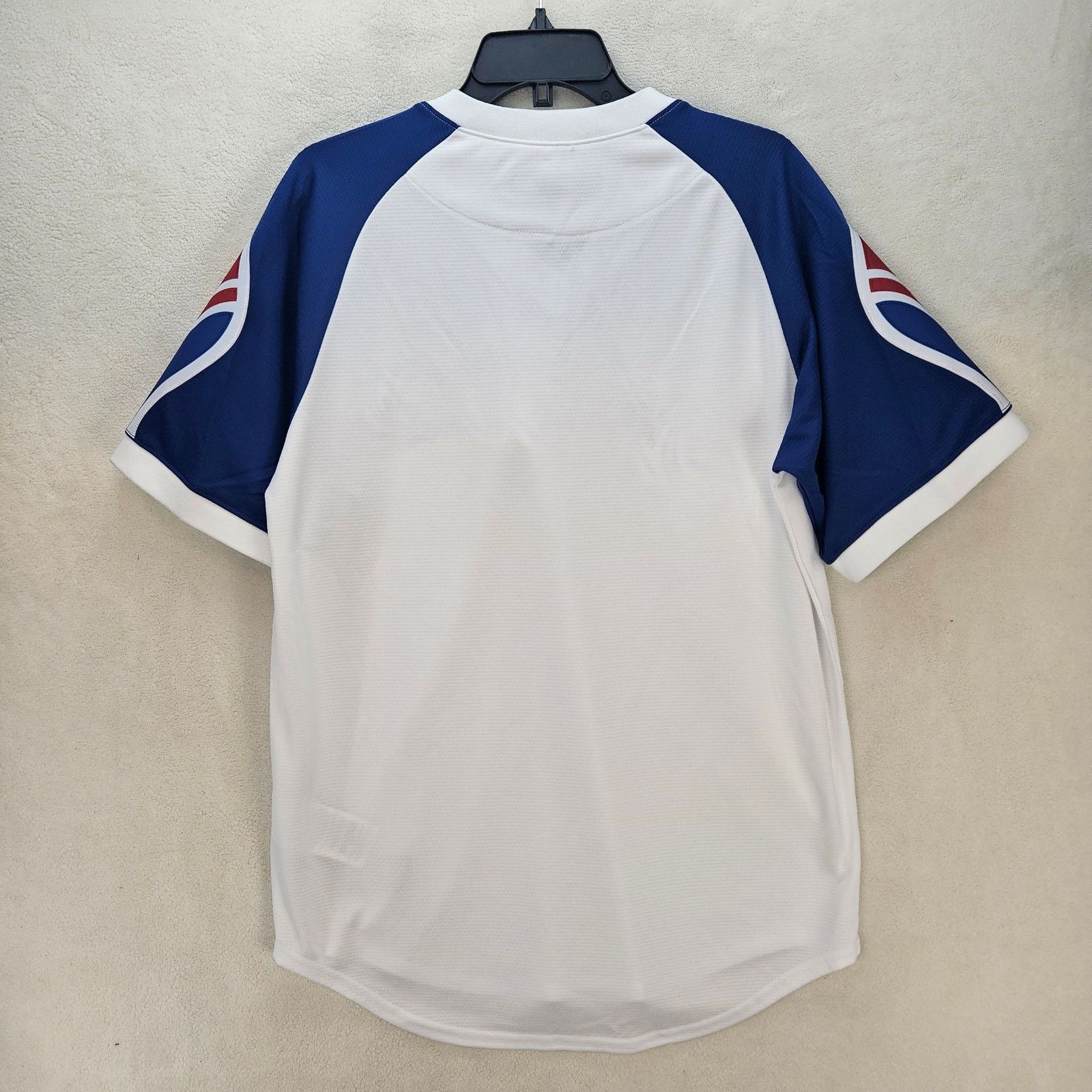 Nike NIKE x ATLANTA BRAVES MEN'S MEDIUM BASEBALL JERSEY WHITE BLU Size US M / EU 48-50 / 2 - 7 Thumbnail