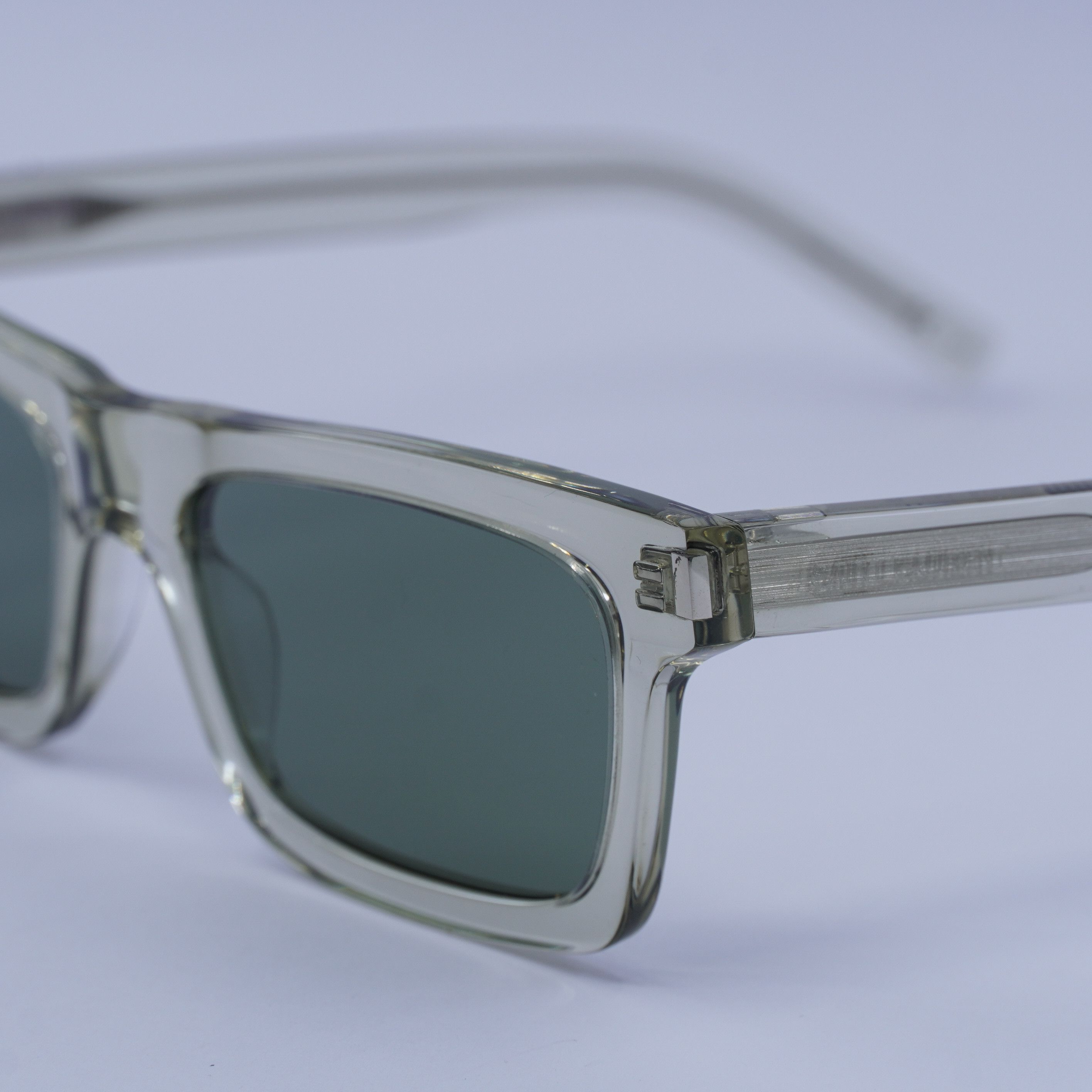 Saint Laurent Paris Saint Laurent SL461 BETTY 015 Sunglasses Green Rectangle Size ONE SIZE - 11 Thumbnail