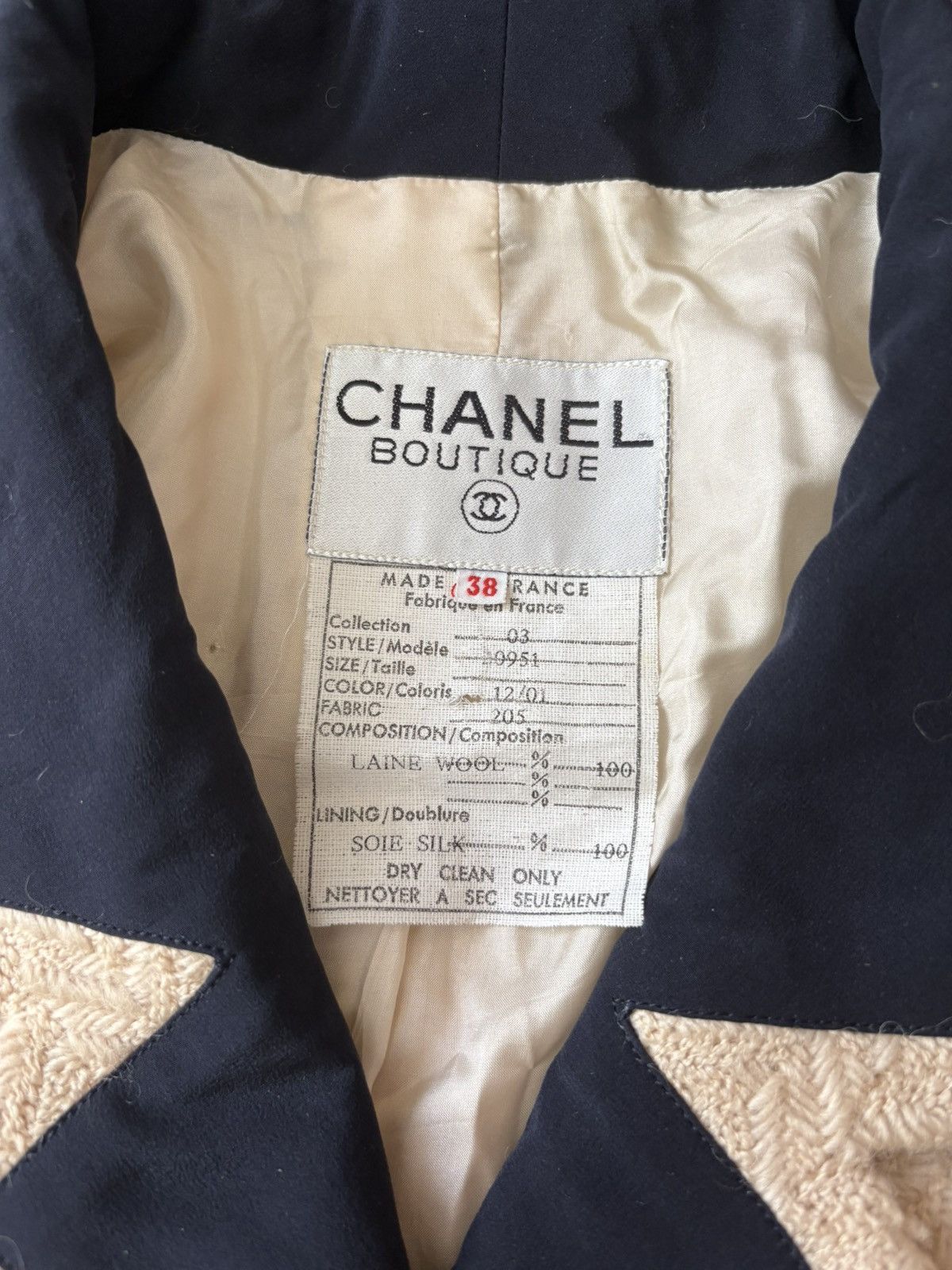 Chanel Vintage Chanel Cropped Tweed Jacket FR 38 Size S / US 4 / IT 40 - 7 Thumbnail