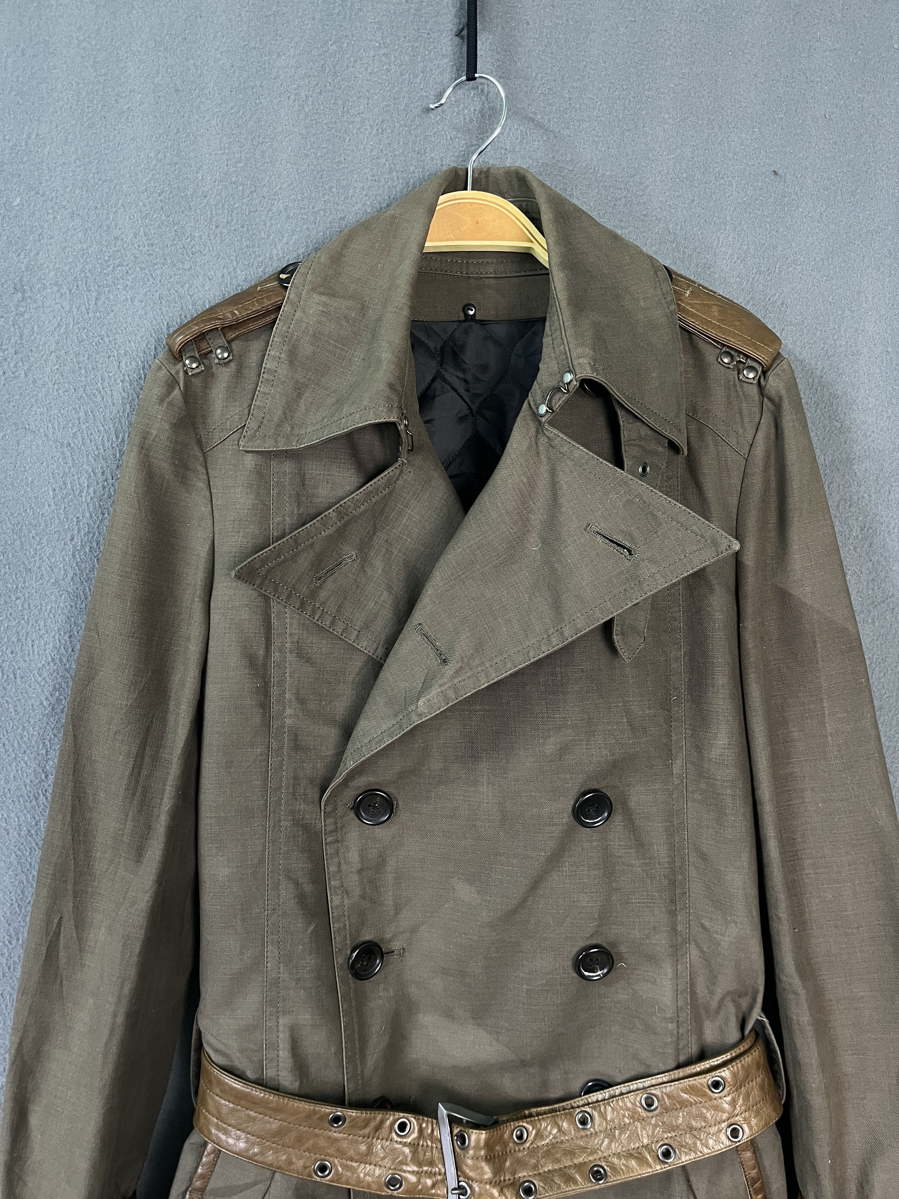 5351 POUR LES HOMMES 5351 Pour Les Hommes Trench Coat Leather Applied Size US S / EU 44-46 / 1 - 5 Thumbnail