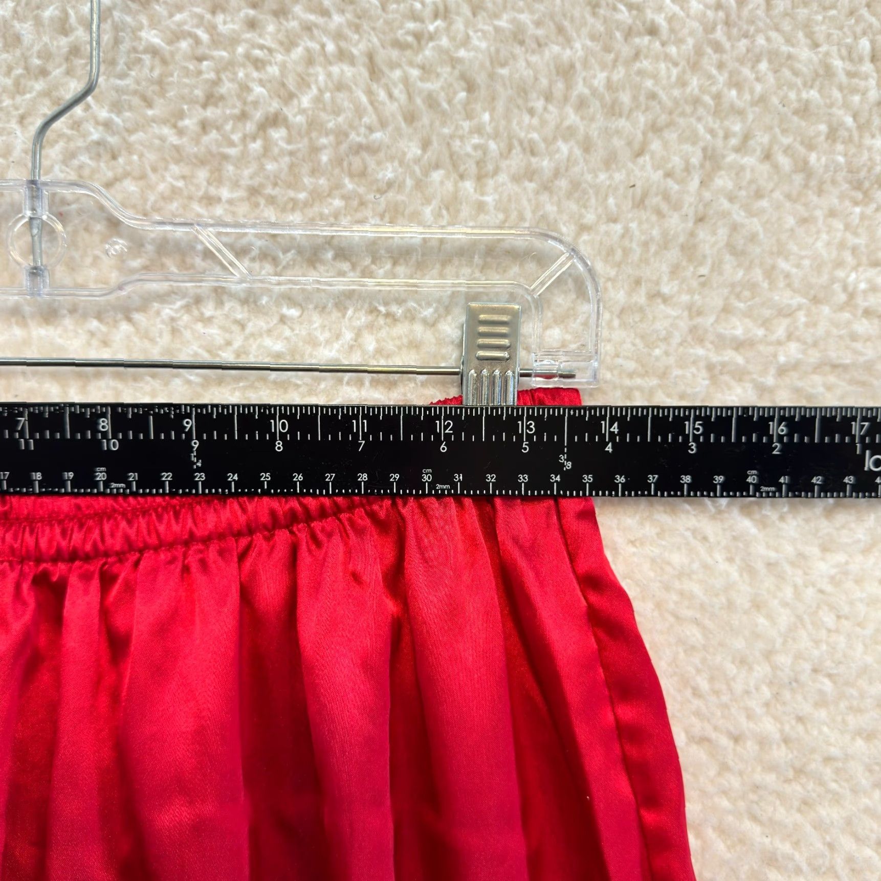 Victoria's Secret VINTAGE Victoria's Secret Pajama Pants M Red Satin Gold Label Sleep Lounge Womens Size 32" / US 10 / IT 46 - 5 Thumbnail