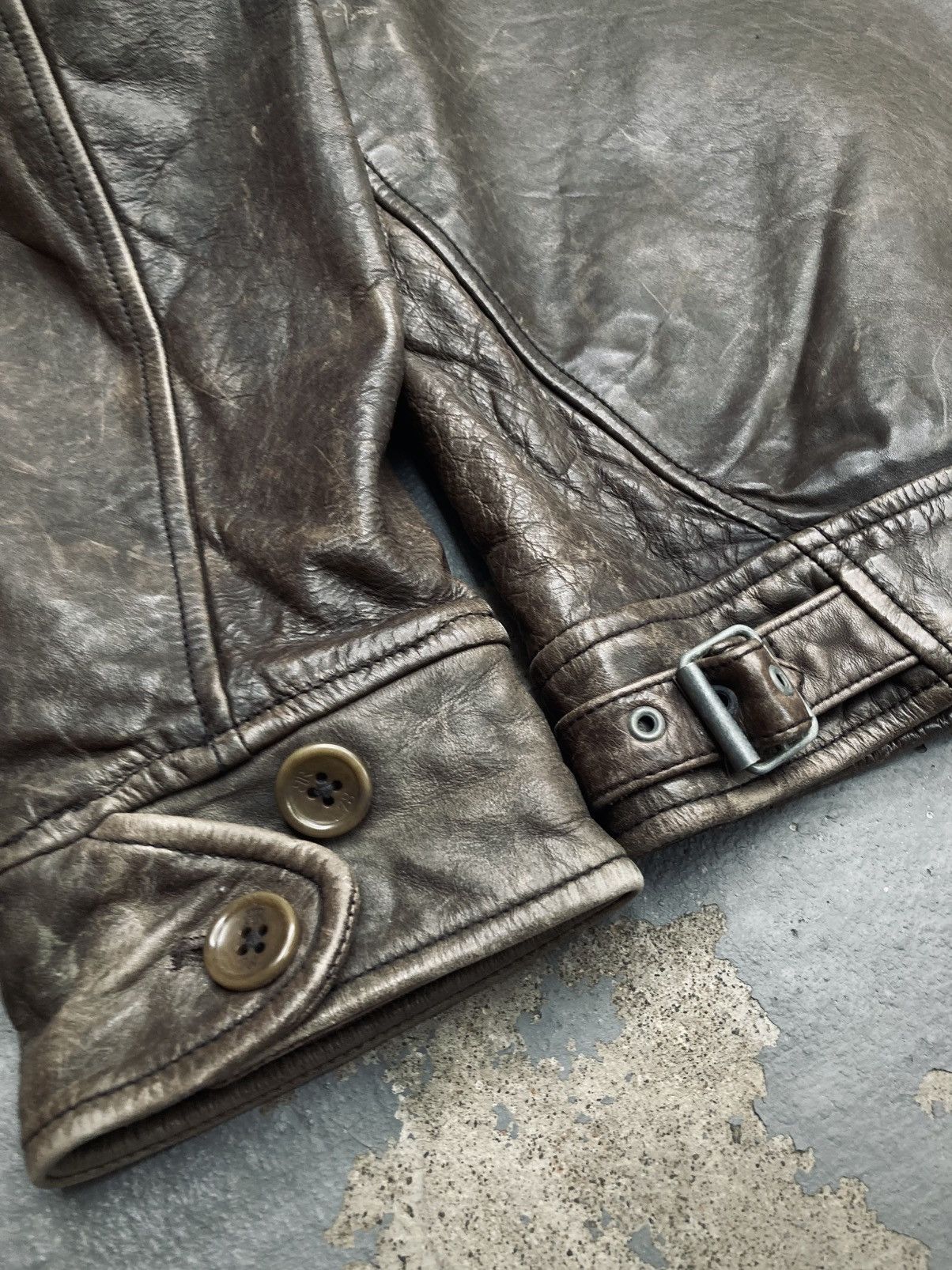 Banana Republic Vintage Banana Republic Leather Flight Jacket Size US S / EU 44-46 / 1 - 14 Thumbnail