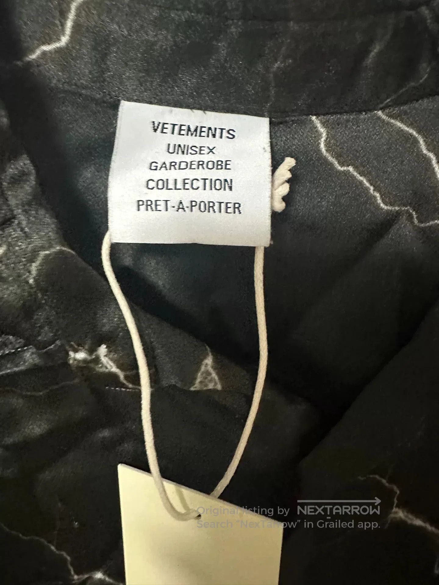Vetements vetements lightning silk short sleeve shirt. Size US M / EU 48-50 / 2 - 3 Thumbnail