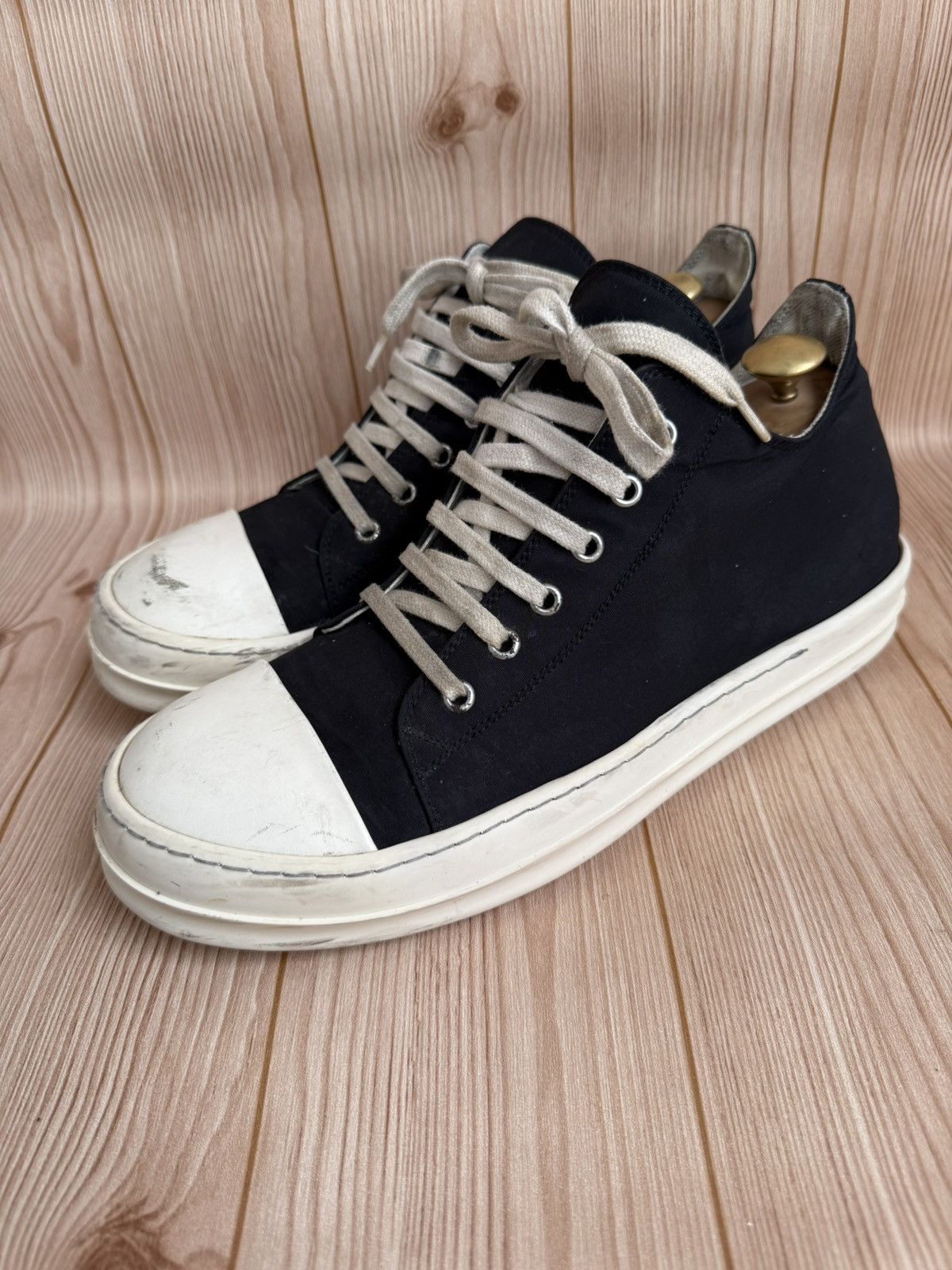 Pre-owned Rick Owens Drkshdw Nylon Ramones Shoes In Black