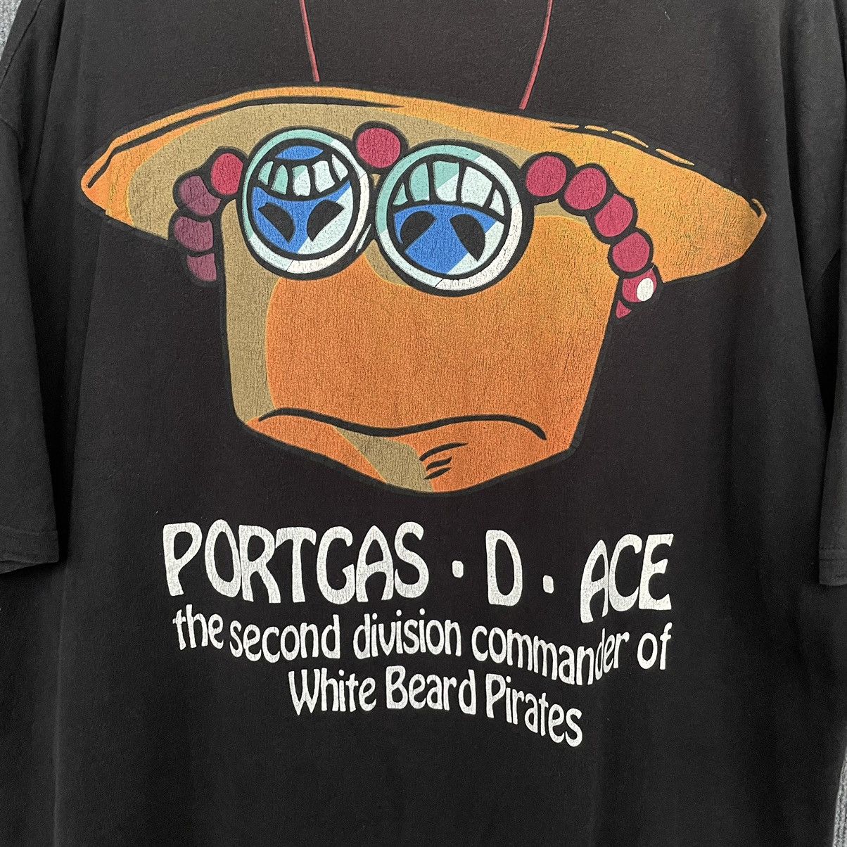 Anime × One Piece × Vintage Vintage One Piece Portgas D Ace White Beard Pirates Anime Size US XXL / EU 58 / 5 - 6 Thumbnail