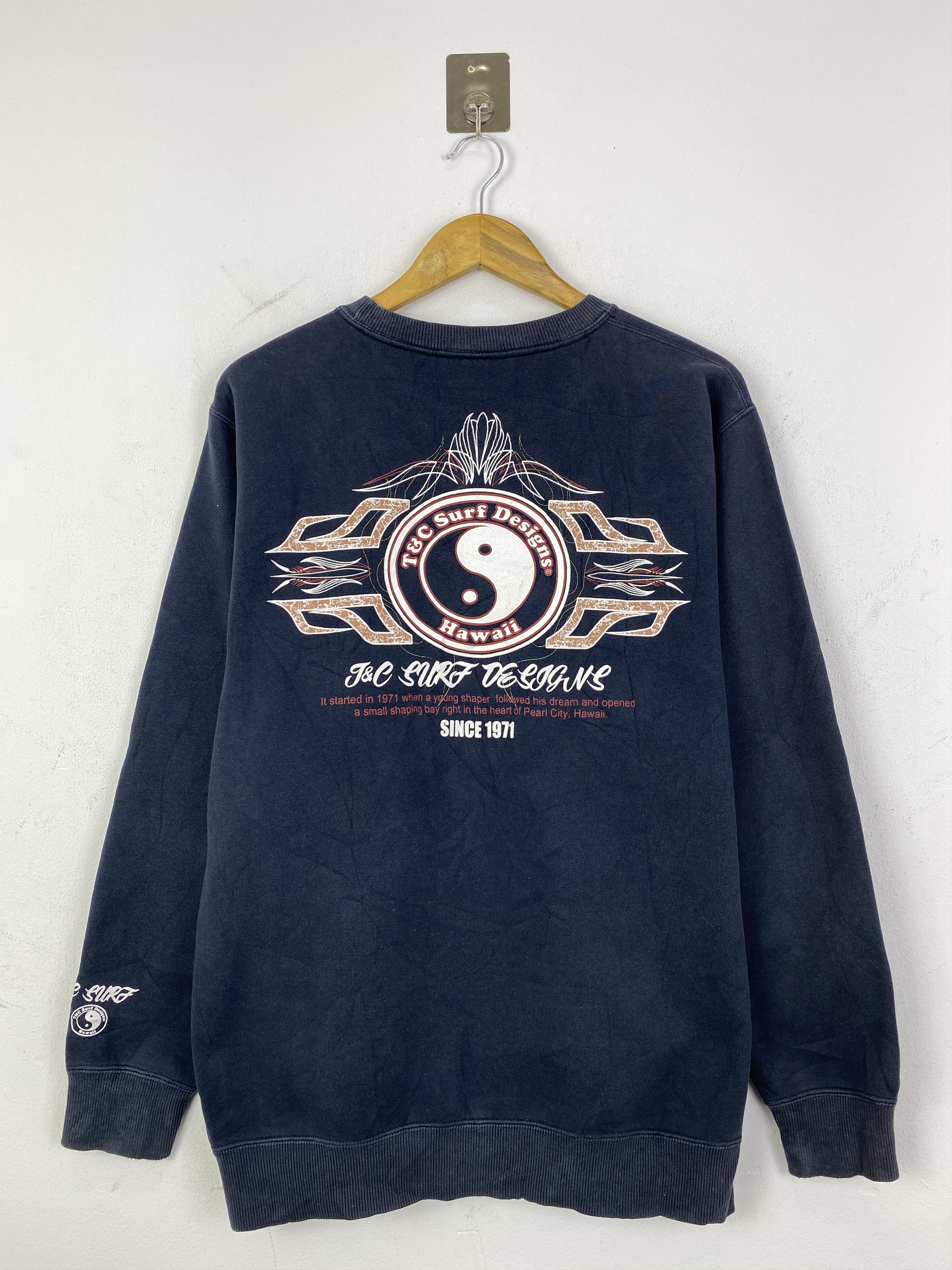 Vintage Vintage T&C Surf Backhit Sweatshirt SH0190 Size US L / EU 52-54 / 3 - 1 Thumbnail