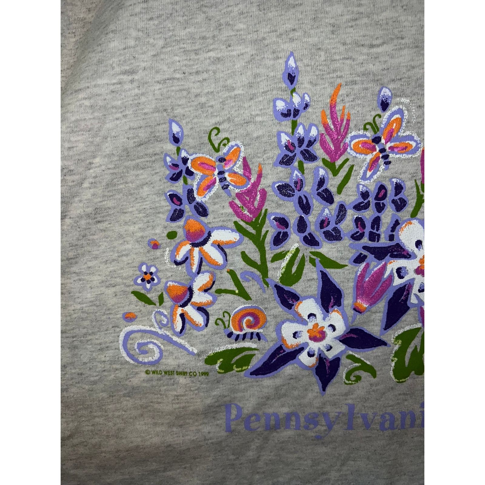 Vintage Vintage Pennsylvania Flower Shirt Gray Tee VTG 1999 XL Size US XL / EU 56 / 4 - 2 Thumbnail