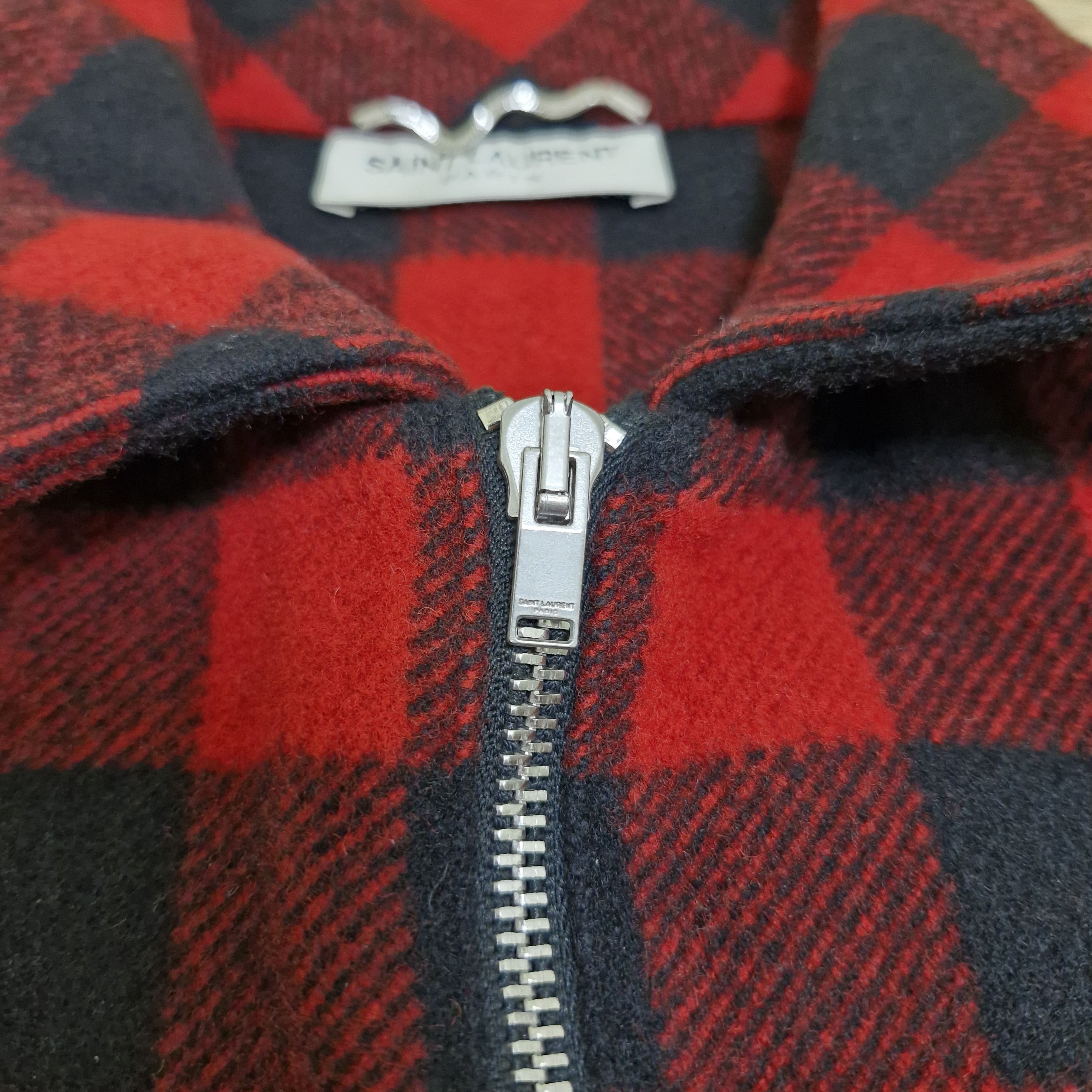 Saint Laurent Paris SLP SAINT LAURENT PARIS Tartan Wool Jacket Size US M / EU 48-50 / 2 - 4 Thumbnail