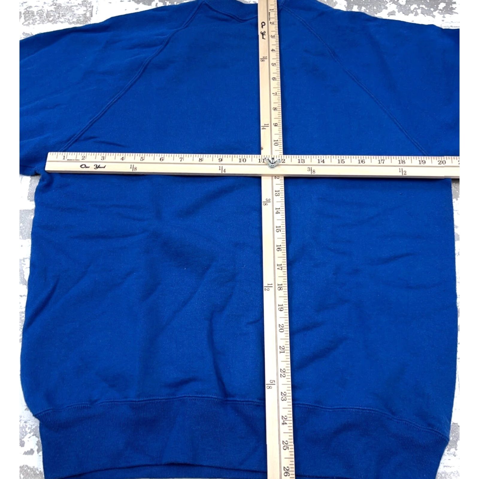 Jerzees VINTAGE Jerzees Sweatshirt Men XL Blue Crew Neck Pullover 50/50 USA 90s Y2K Heavyweight All Seasons Size US XL / EU 56 / 4 - 5 Thumbnail