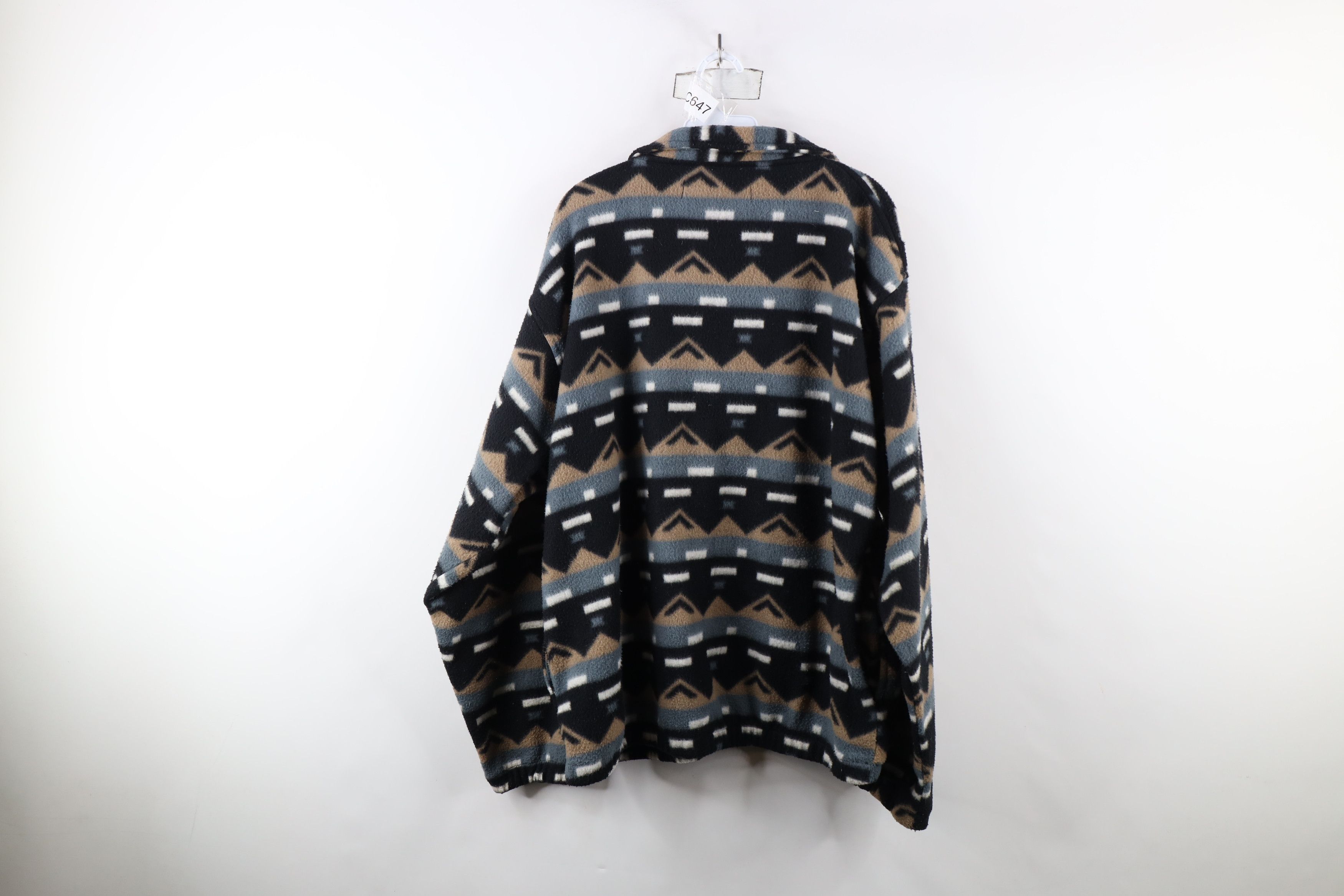 Vintage Vintage 90s Streetwear Half Zip Fleece Pullover Sweater Size US XL / EU 56 / 4 - 11 Thumbnail