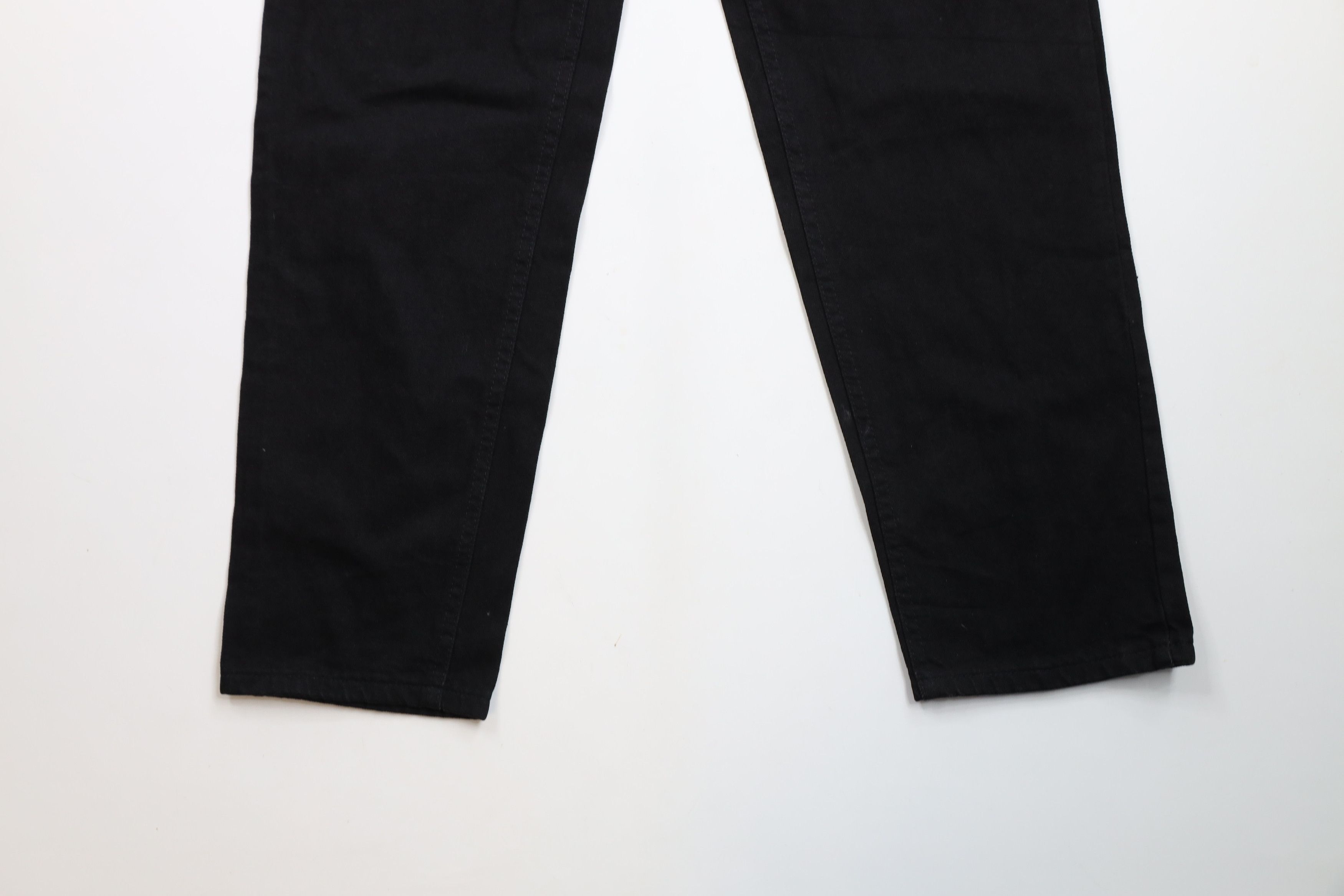 Lee × Vintage Deadstock Vintage 90s Lee Tapered Leg Denim Jeans Black USA Size US 28 / EU 44 - 4 Thumbnail
