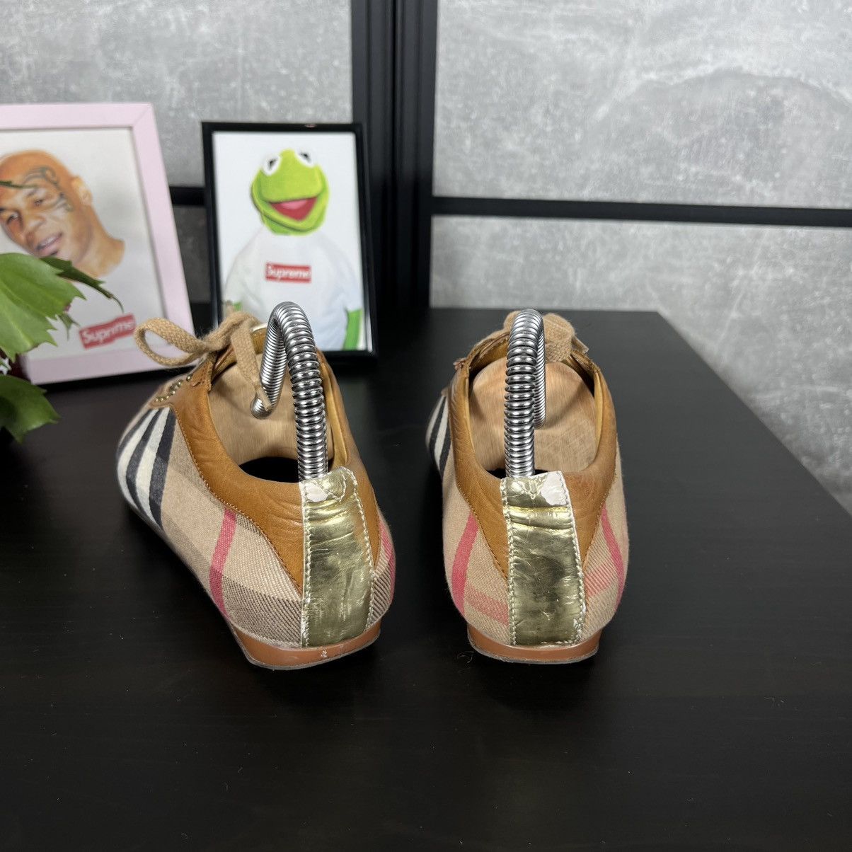 Burberry BURBERRY LOW TOP TRAINERS SNEAKERS SHOES NOVA CHECK WOMENS Size US 5 / EU 37 - 7 Thumbnail