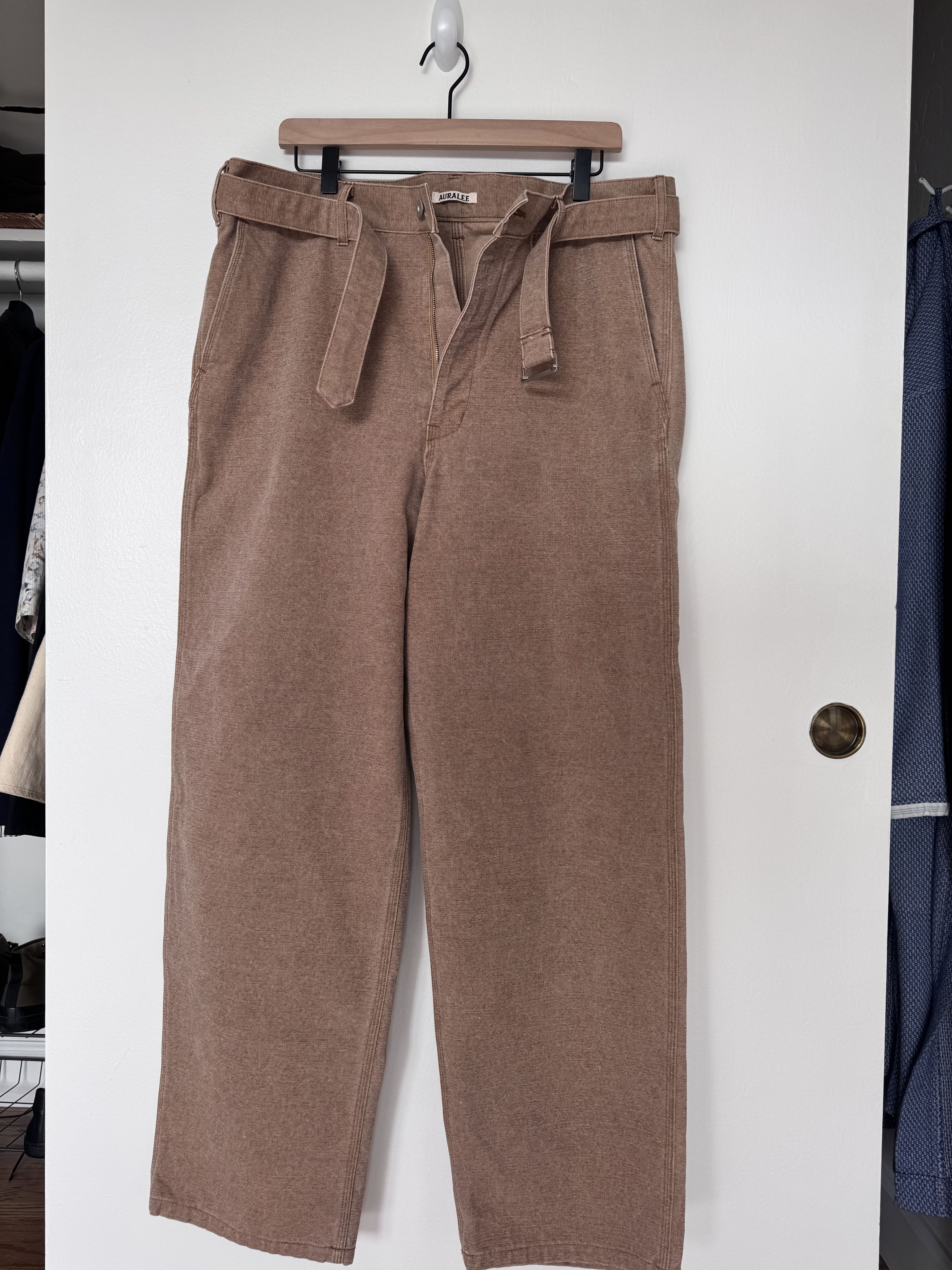 canvas belted pants 5