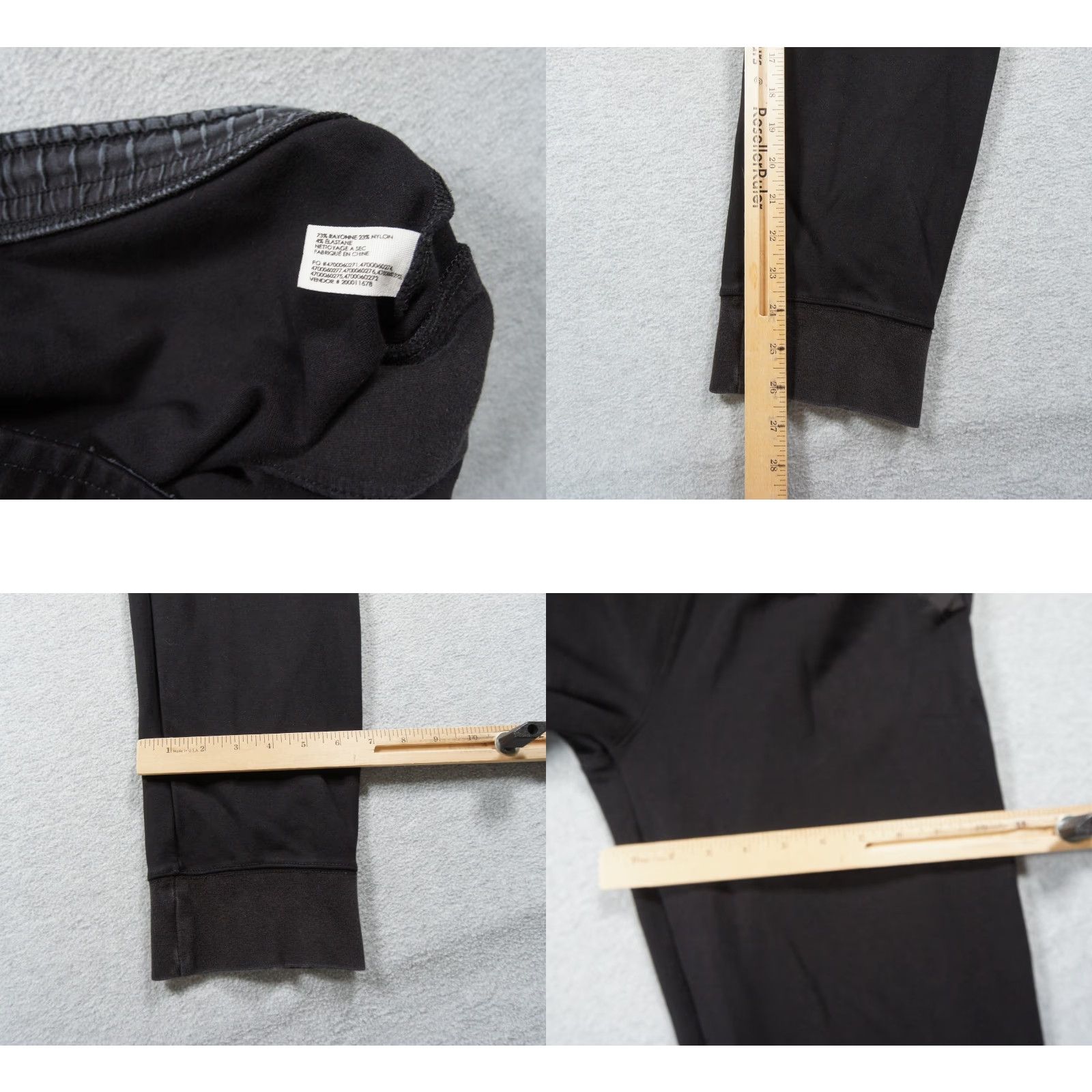 Club Monaco Club Monaco Pants Mens Medium Black Jogger Tapered Stretch Casual Adult Size US 31 - 8 Thumbnail