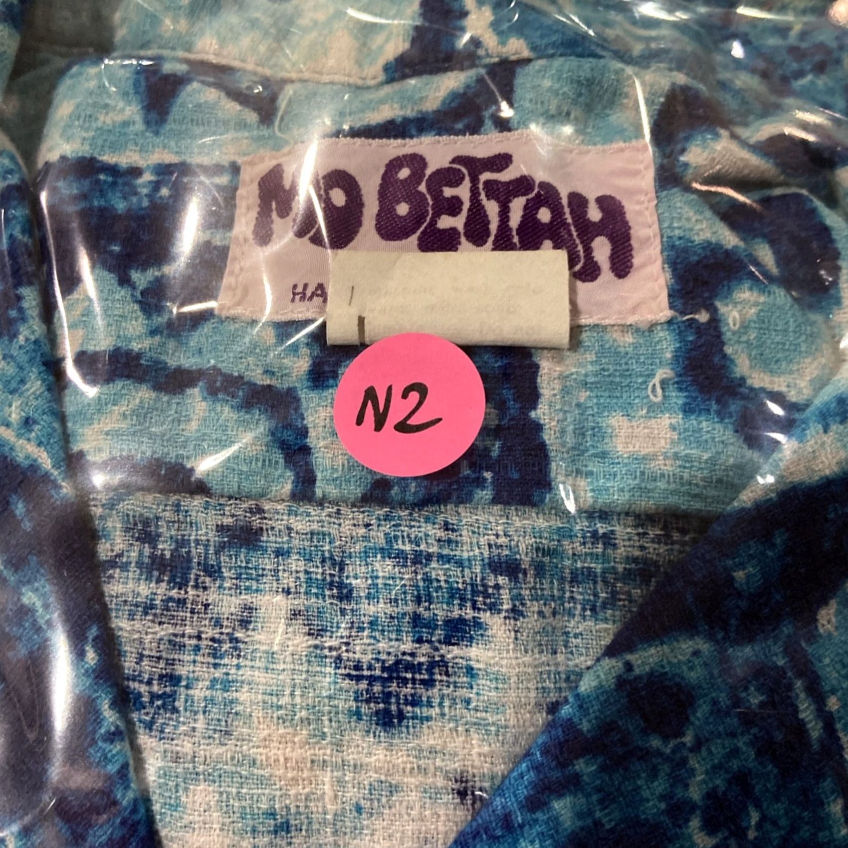 Vintage VINTAGE Mo Bettah Hawaii Button-Up Shirt Short Sleeve Floral Hawaiian Blue M Mens Size US M / EU 48-50 / 2 - 6 Thumbnail
