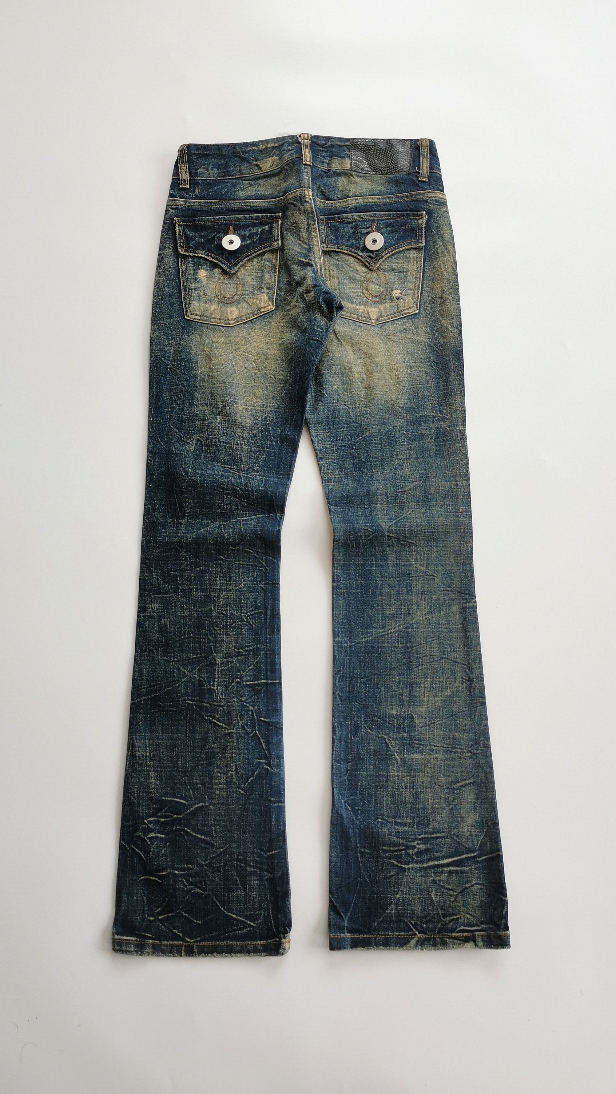 Kapital VENCE mudwash flare jeans avantgarde Size 27" / US 4 / IT 40 - 2 Thumbnail