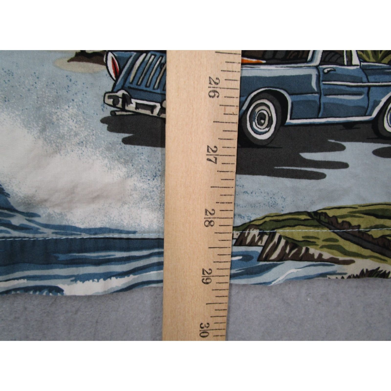 Vintage VINTAGE Toes on The Nose Shirt Button Up AOP Cars Hawaiian Tiki Large Blue Mens Size US L / EU 52-54 / 3 - 7 Thumbnail