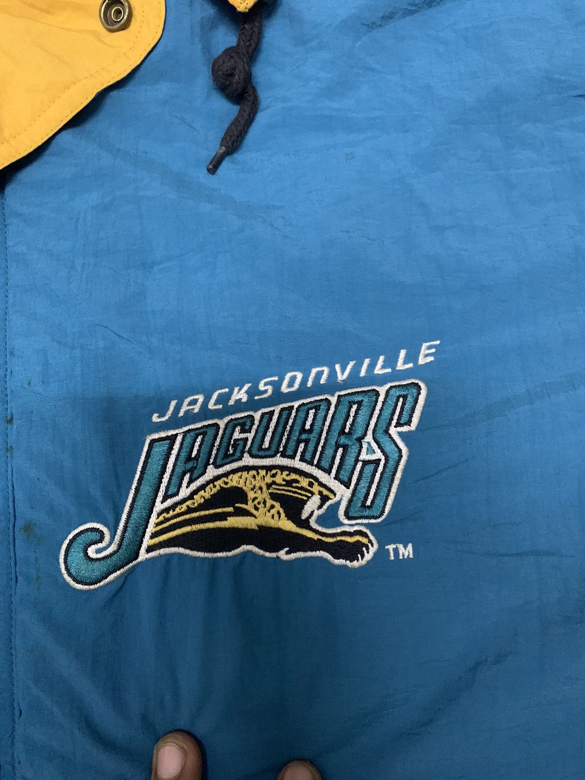 NFL × Starter × Vintage 🔥RARE🔥90s NFL JACKSONVILLE JAGUARS LONG HOODIE JACKET Size US L / EU 52-54 / 3 - 3 Thumbnail