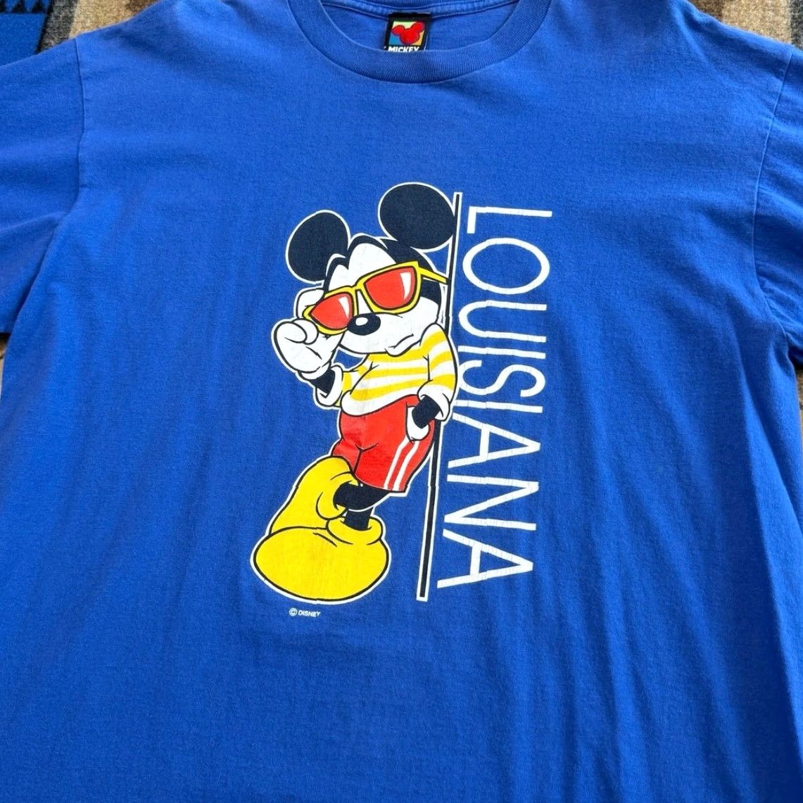Mickey Unlimited VINTAGE Mickey Unlimited Mickey Mouse T-Shirt XL Men Blue 90s Cartoon Disney Short Sleeve United States Size US XL / EU 56 / 4 - 2 Thumbnail
